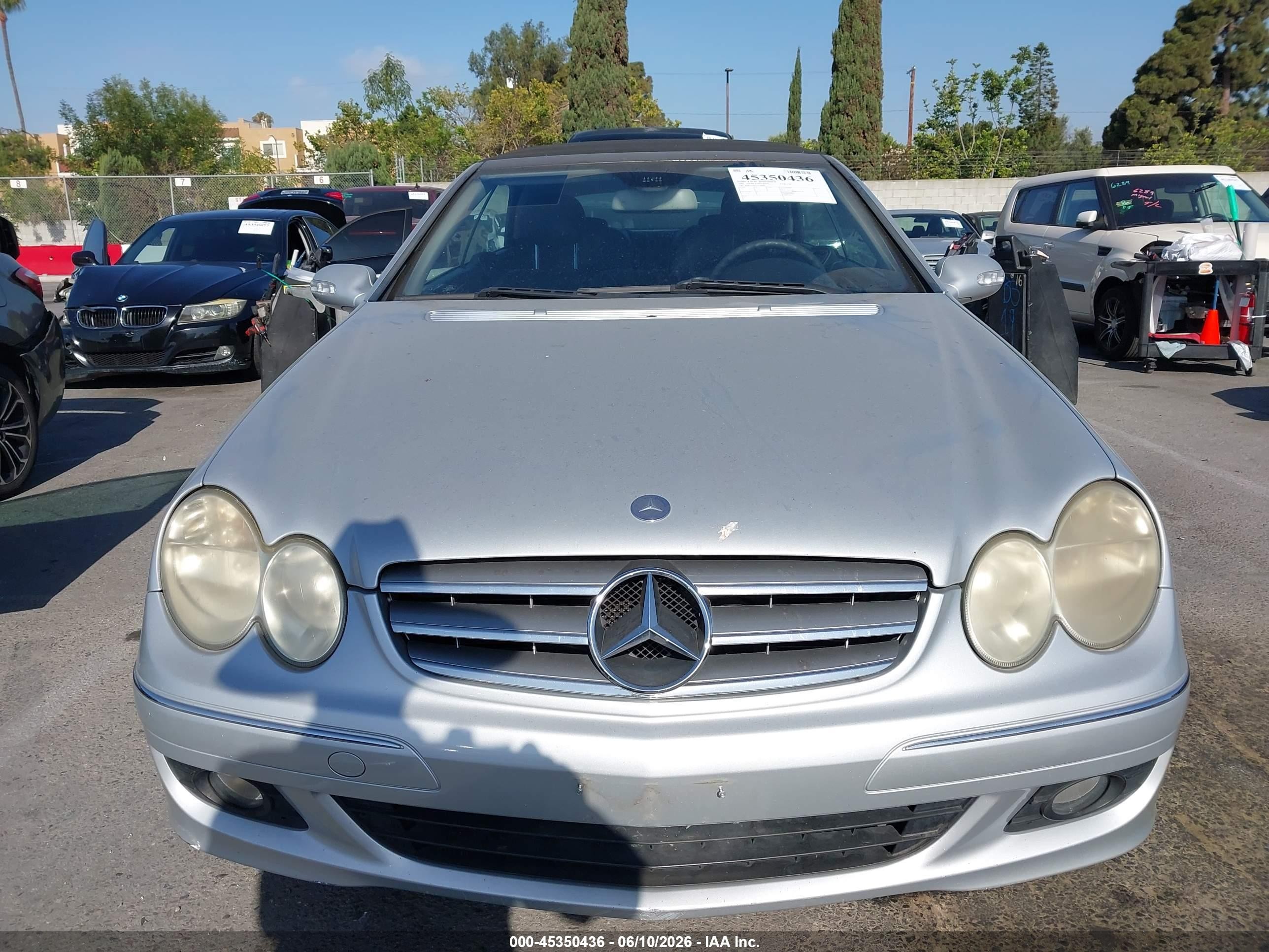 2007 Mercedes-benz Clk 350 Silver vin: WDBTK56G57F208681