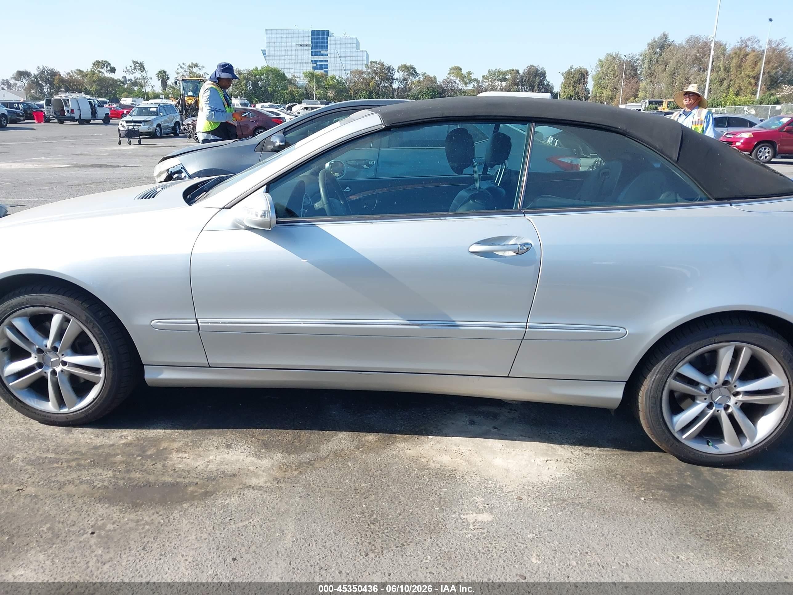 2007 Mercedes-benz Clk 350 Silver vin: WDBTK56G57F208681