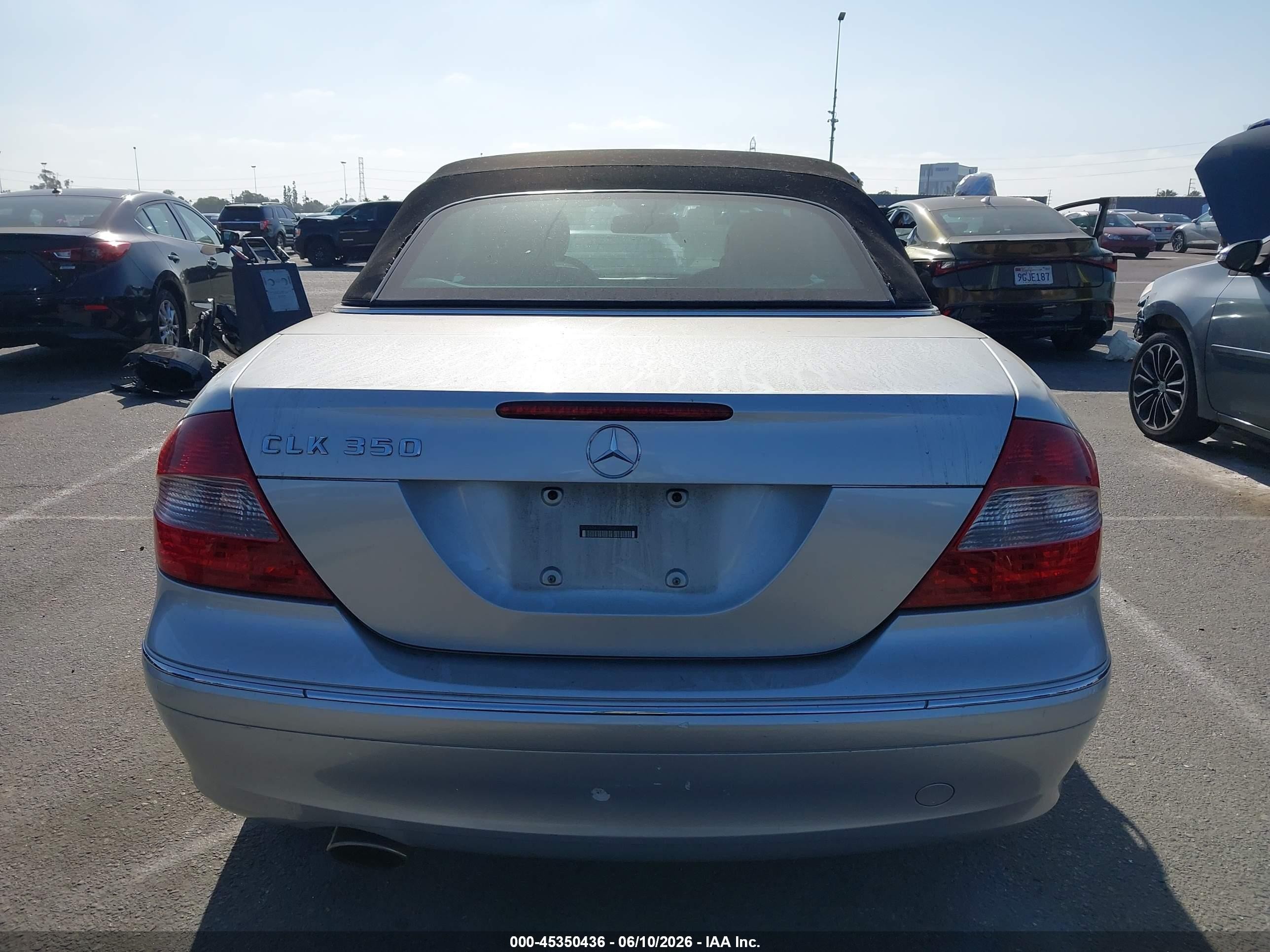 2007 Mercedes-benz Clk 350 Silver vin: WDBTK56G57F208681