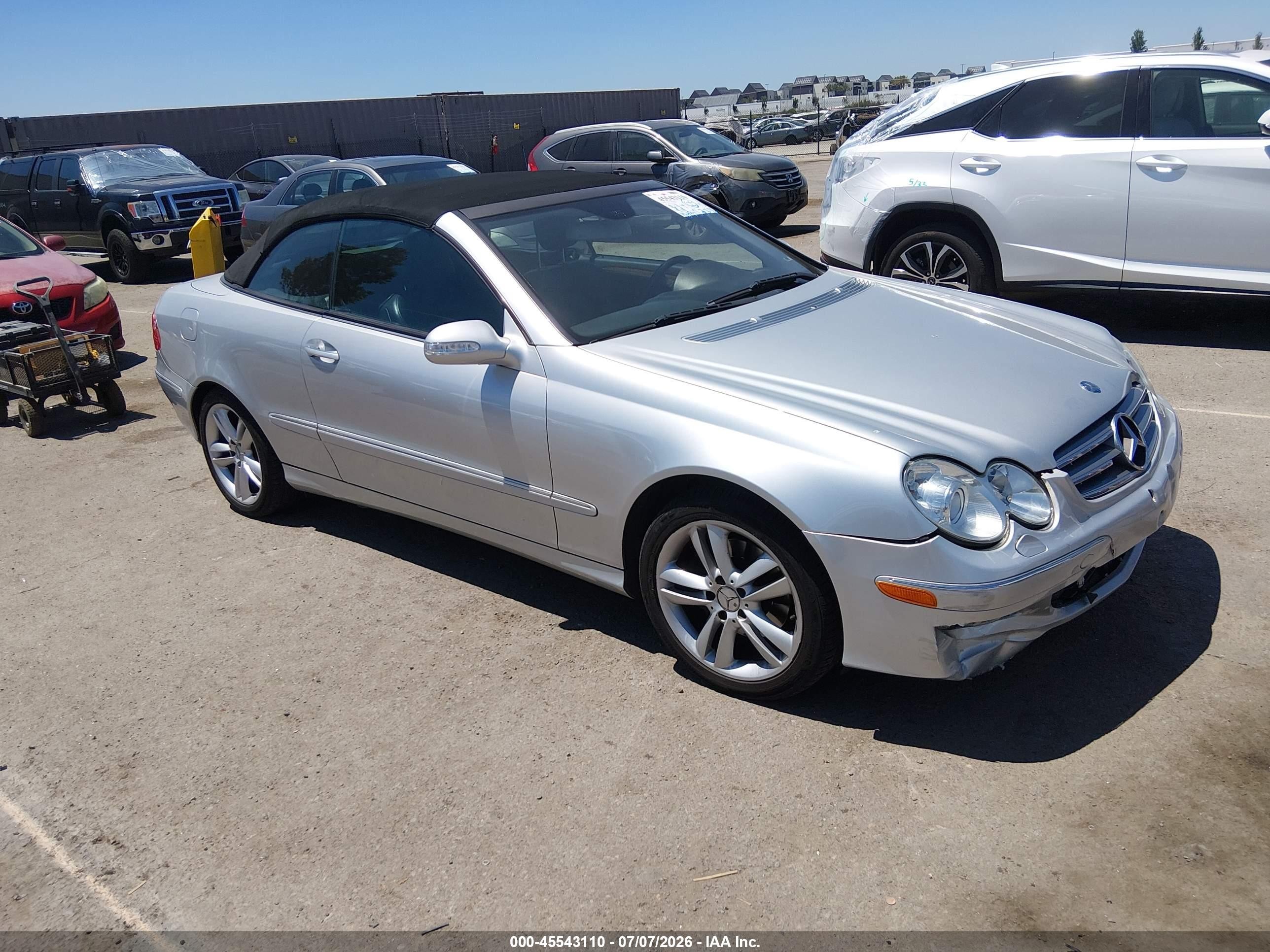 2006 Mercedes-benz Clk 350   Silver vin: WDBTK56G66T056118