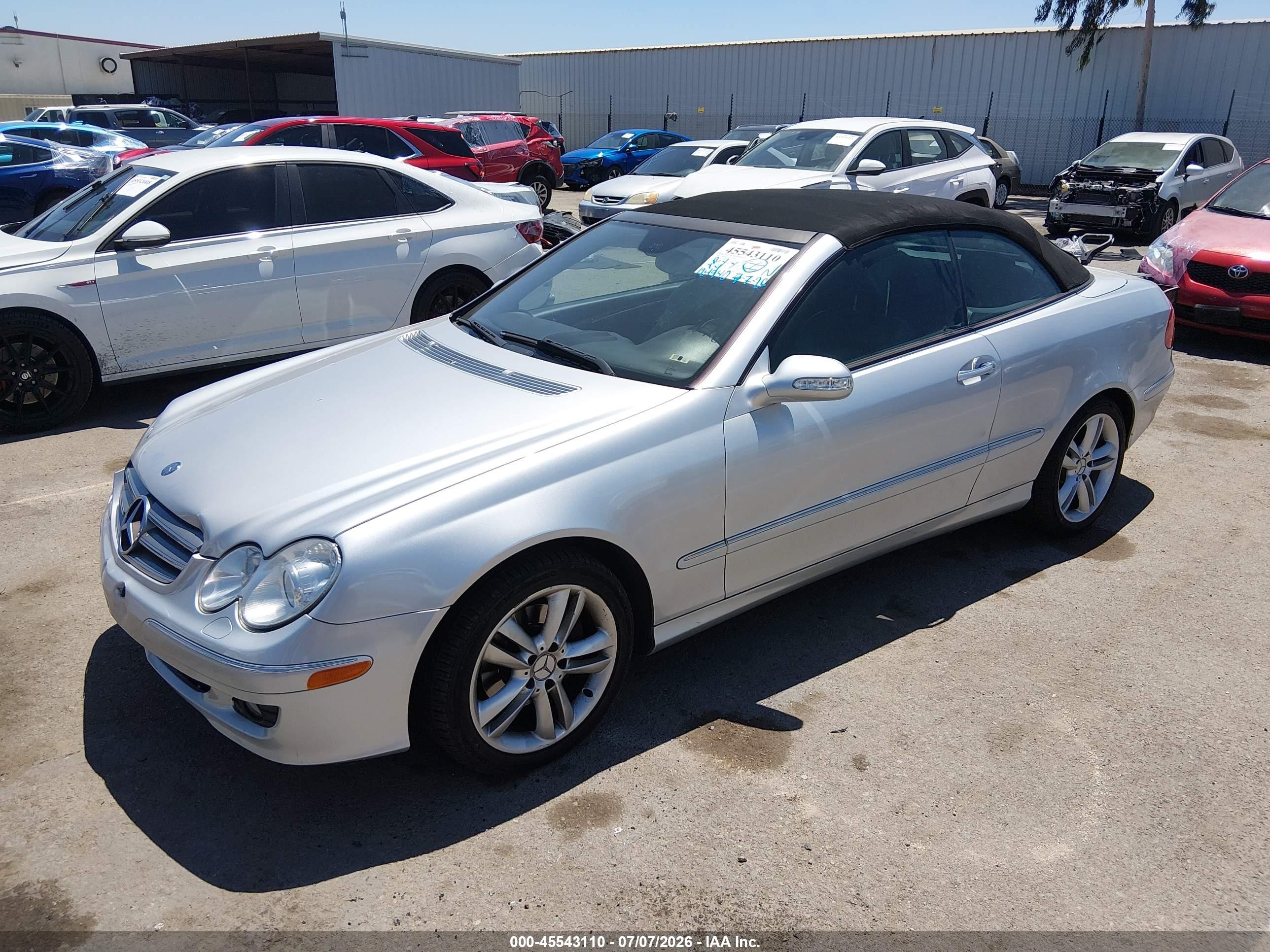 2006 Mercedes-benz Clk 350   Silver vin: WDBTK56G66T056118