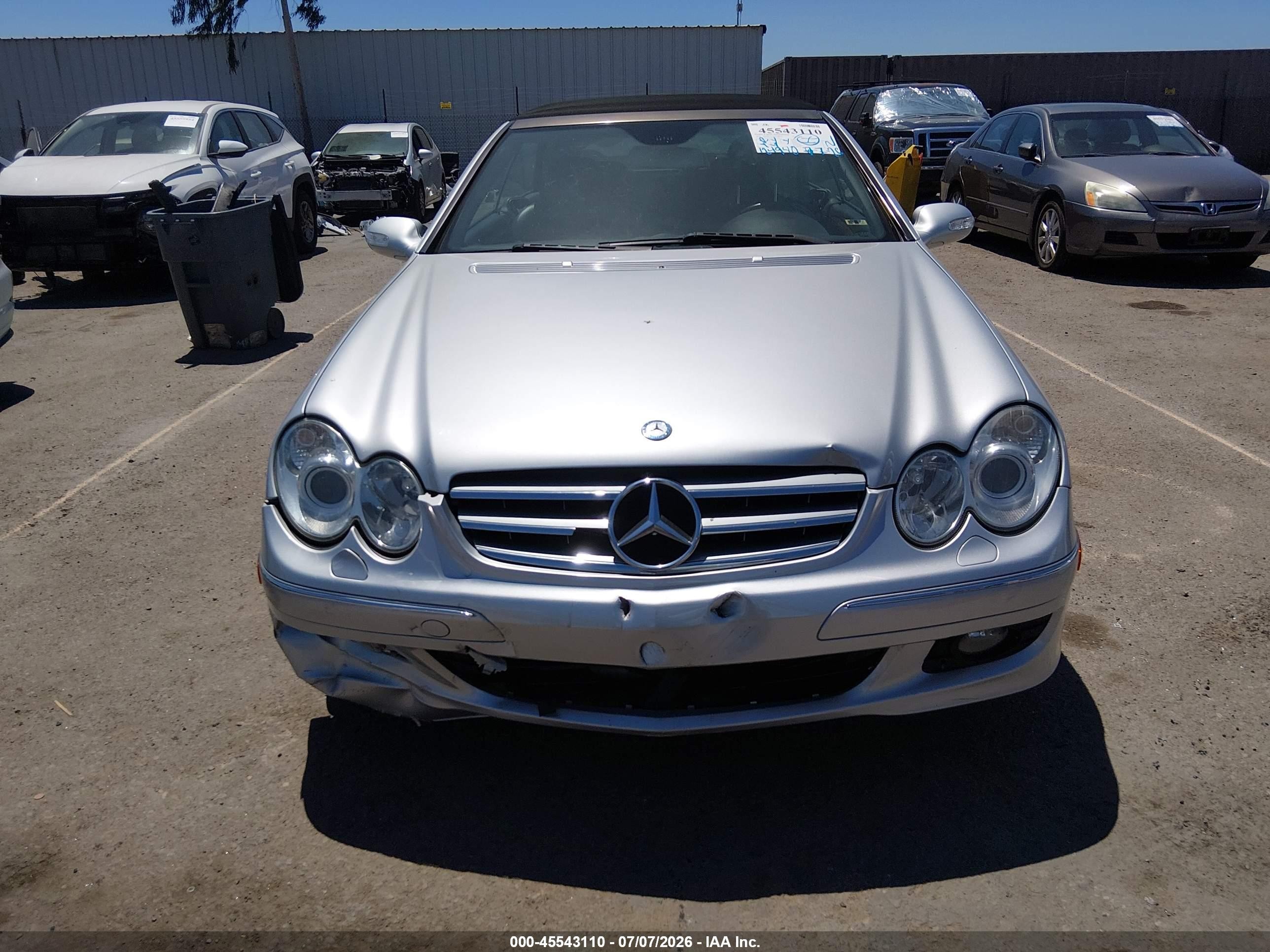 2006 Mercedes-benz Clk 350   Silver vin: WDBTK56G66T056118