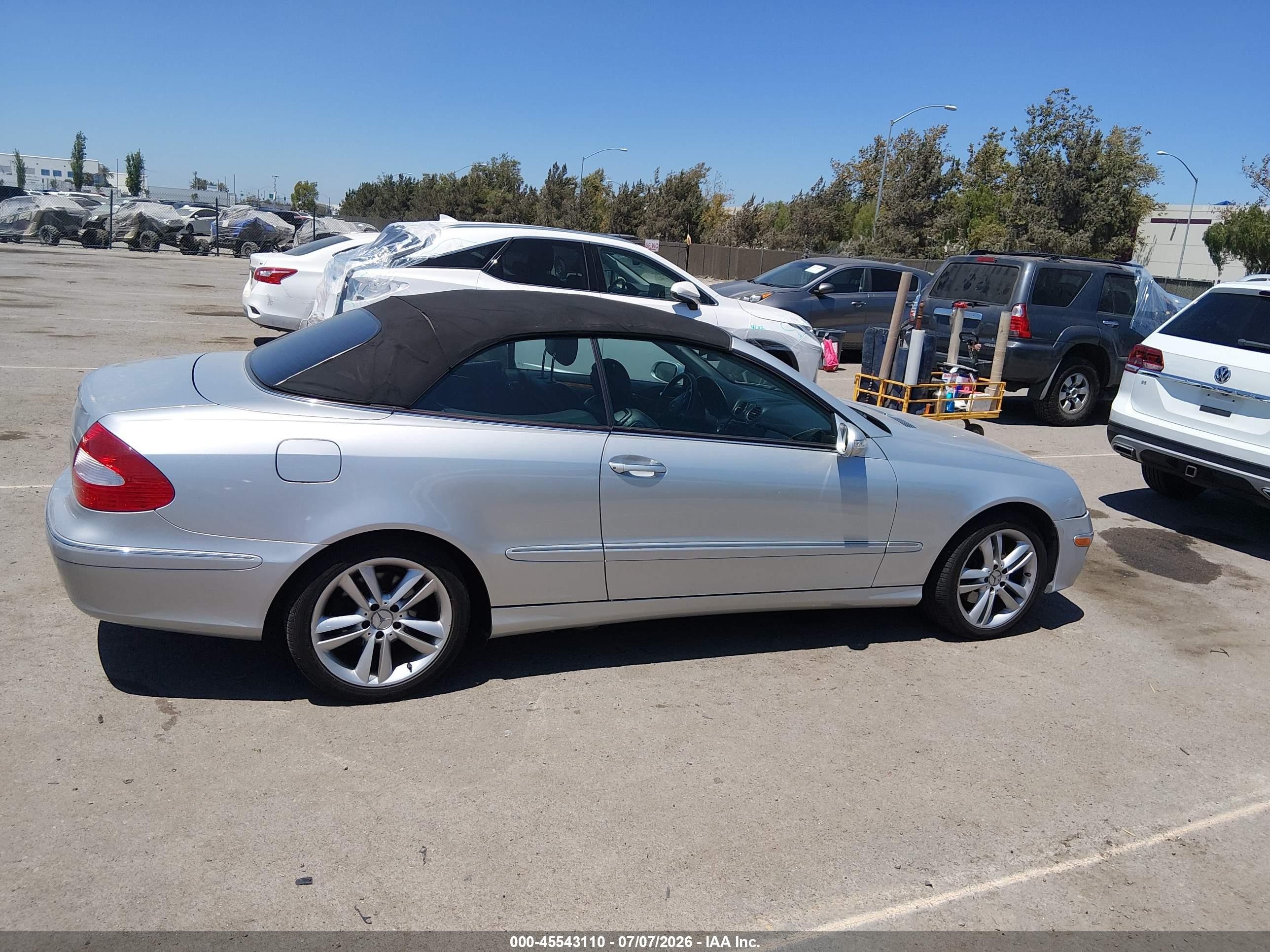 2006 Mercedes-benz Clk 350   Silver vin: WDBTK56G66T056118