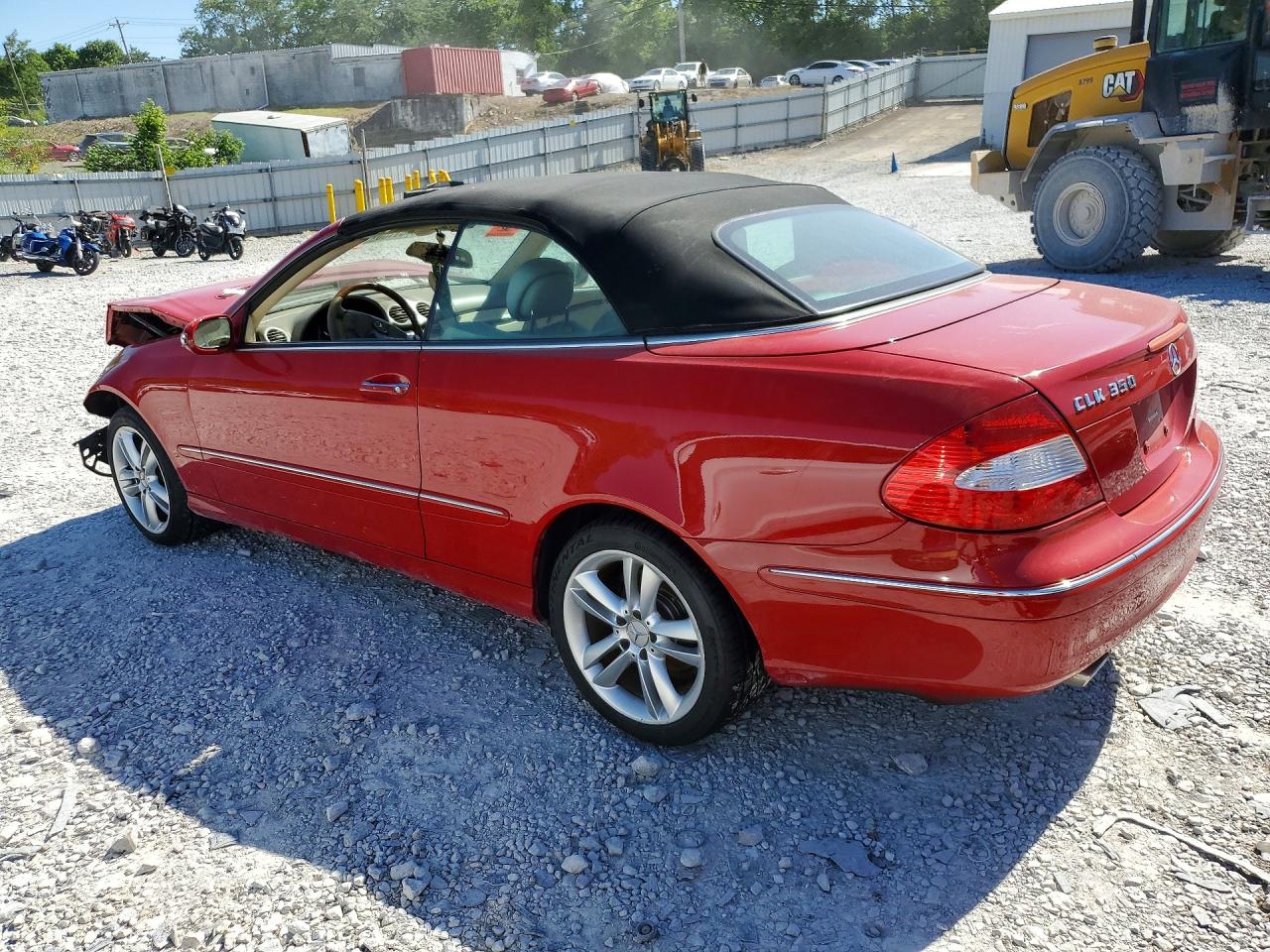 2007 Mercedes-benz Clk 350 Red vin: WDBTK56G77T074998