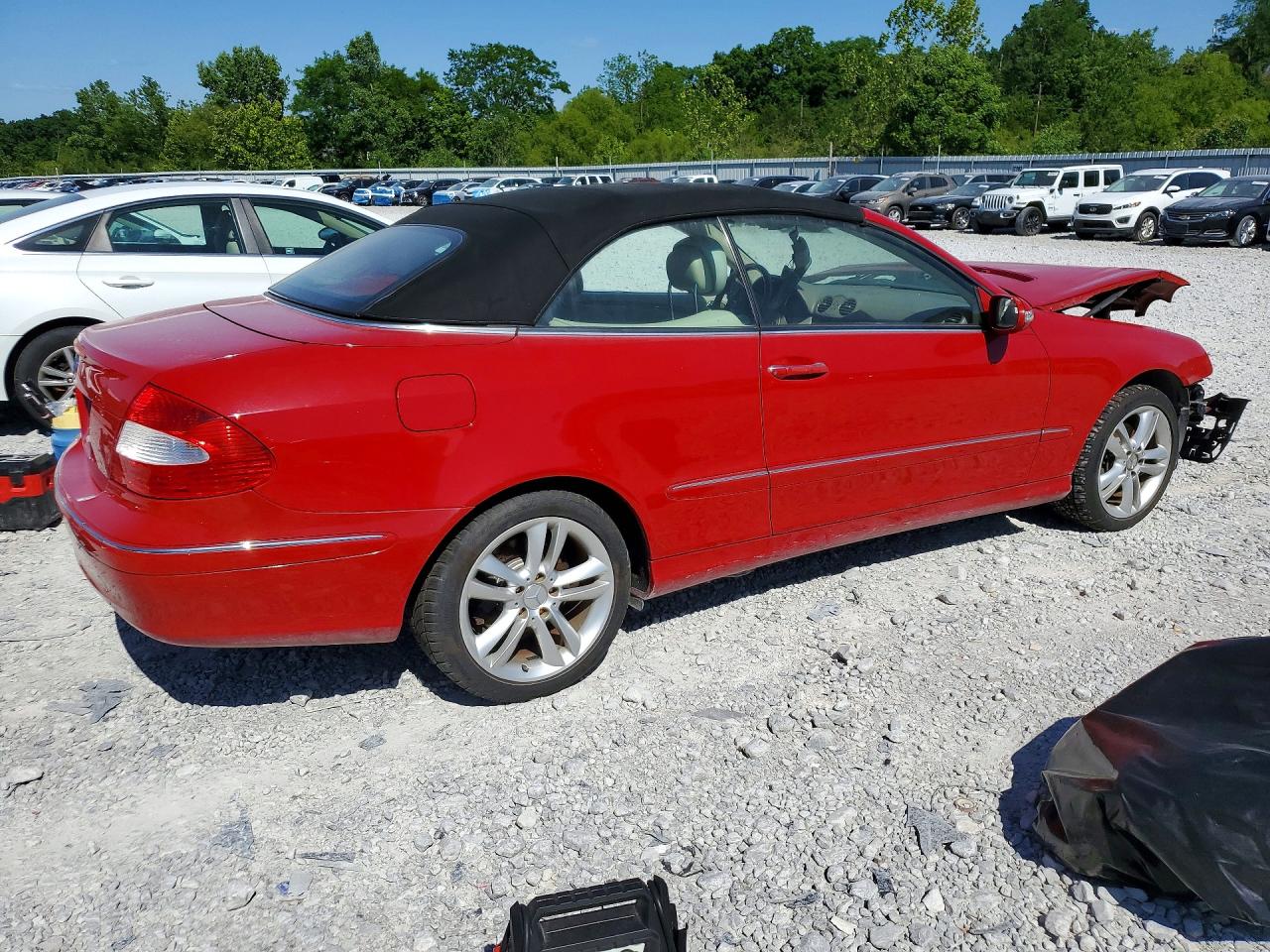 2007 Mercedes-benz Clk 350 Red vin: WDBTK56G77T074998