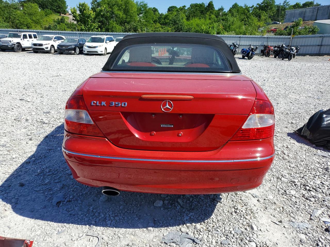 2007 Mercedes-benz Clk 350 Red vin: WDBTK56G77T074998