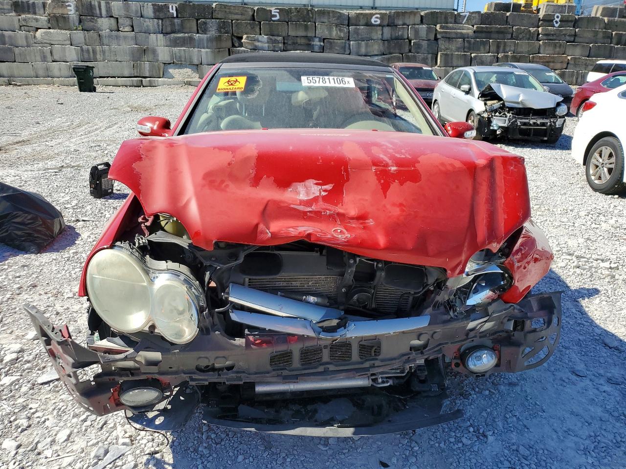 2007 Mercedes-benz Clk 350 Red vin: WDBTK56G77T074998
