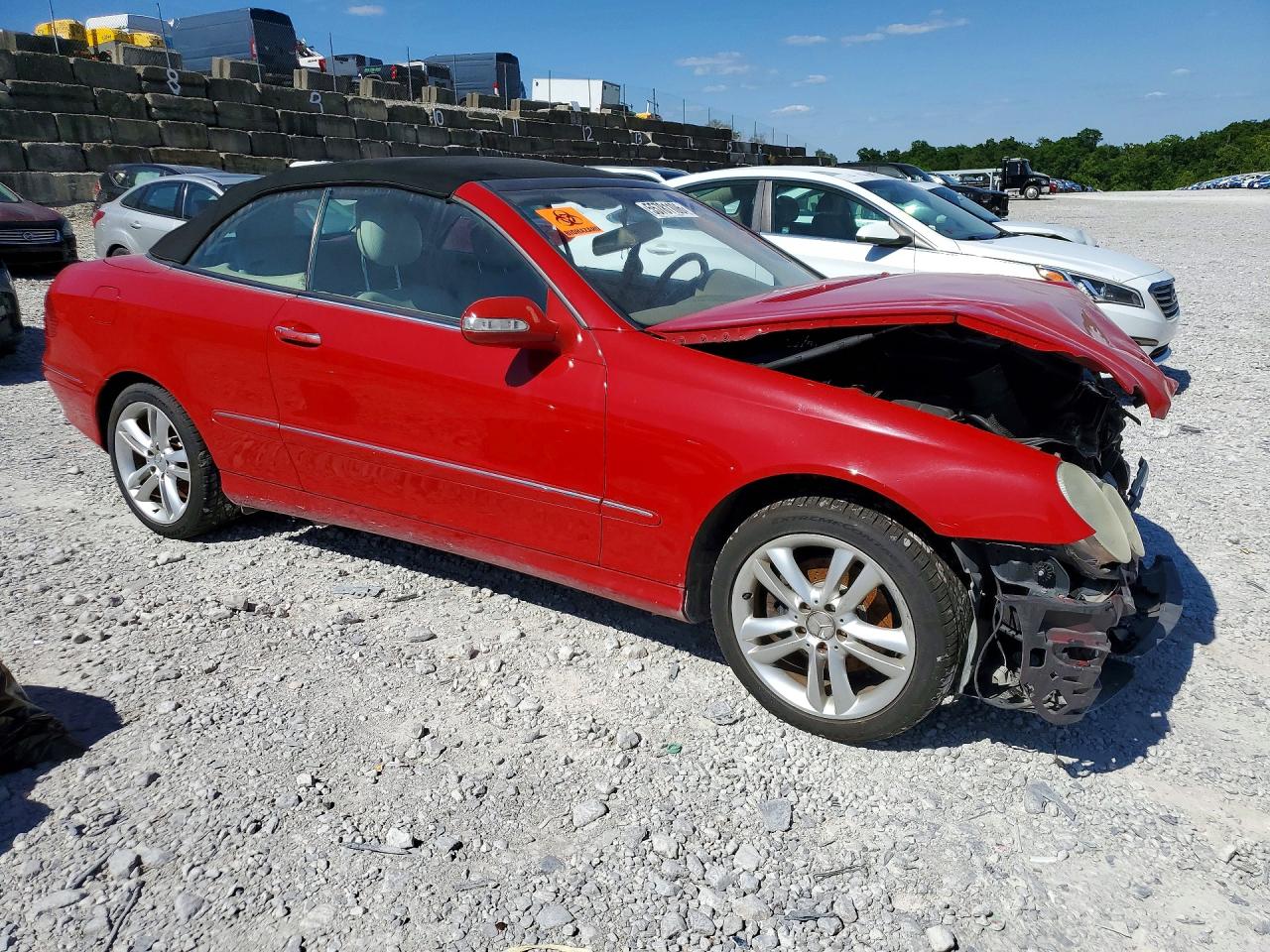 2007 Mercedes-benz Clk 350 Red vin: WDBTK56G77T074998