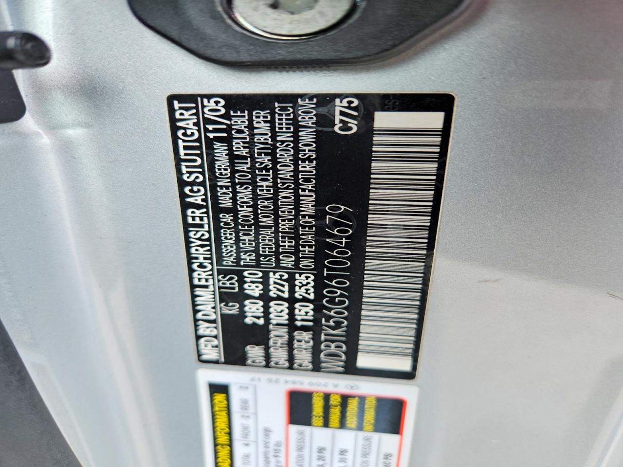 2006 Mercedes-benz Clk 350 Silver vin: WDBTK56G96T064679