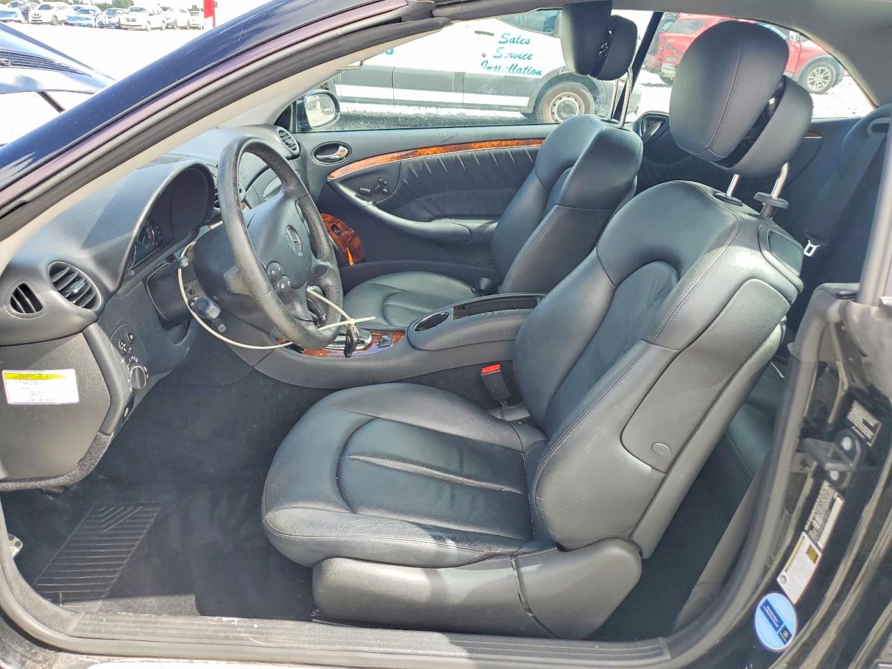 2006 Mercedes-benz Clk 350 Black vin: WDBTK56H36F194447