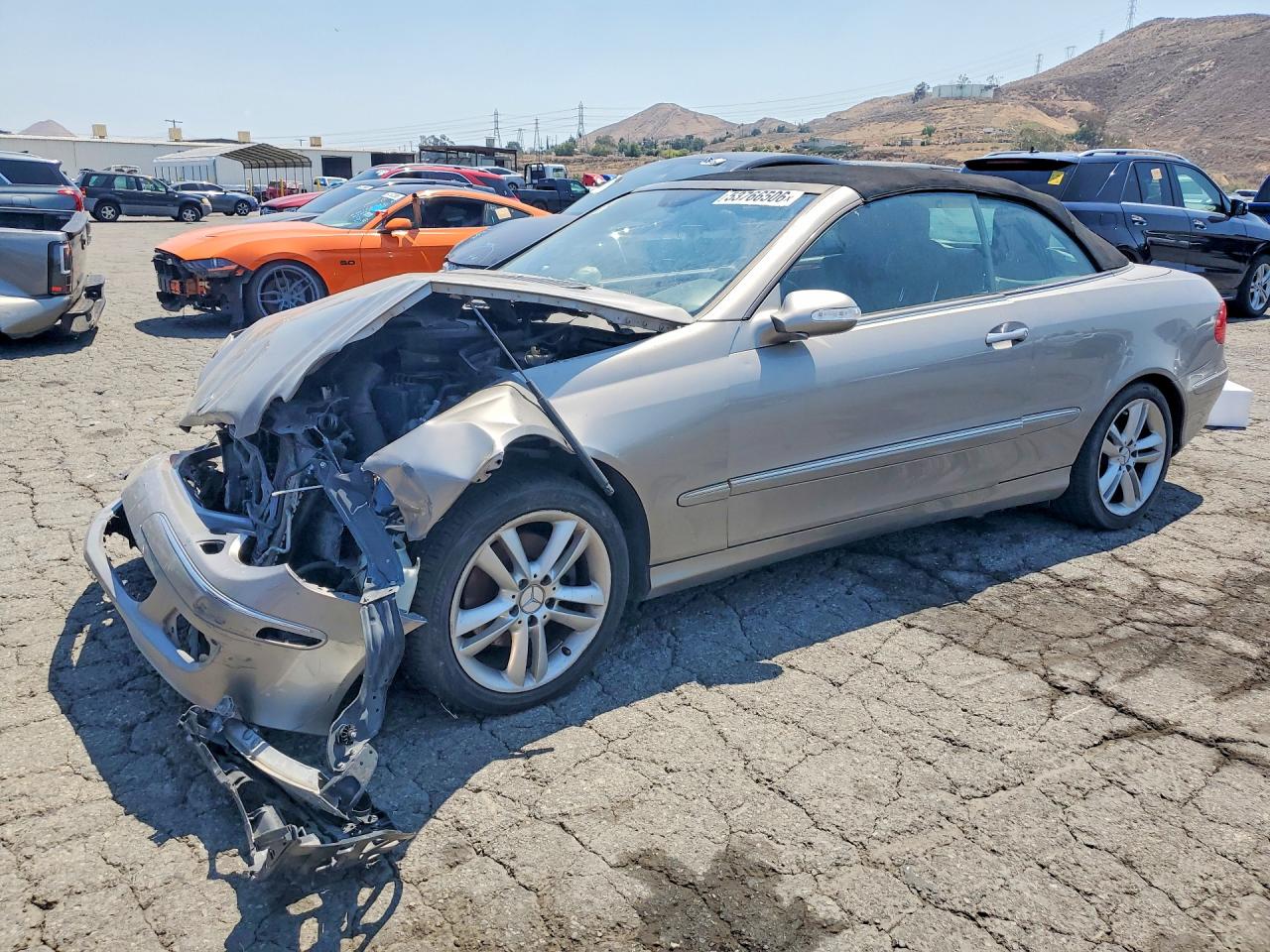 2006 Mercedes-benz Clk 350 Silver vin: WDBTK56H46F192206