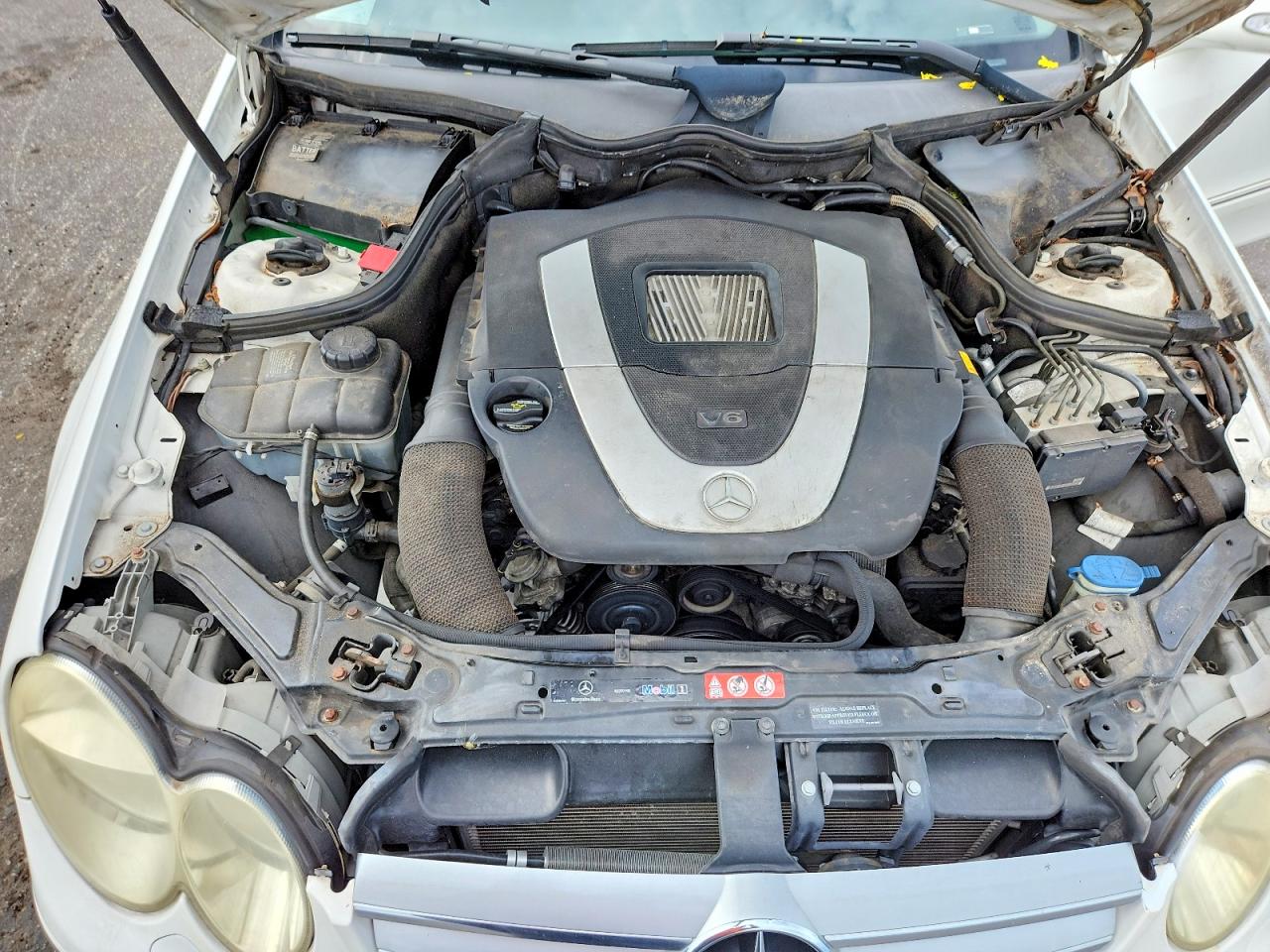 2006 Mercedes-benz Clk 350 Белый vin: WDBTK56H76F192524