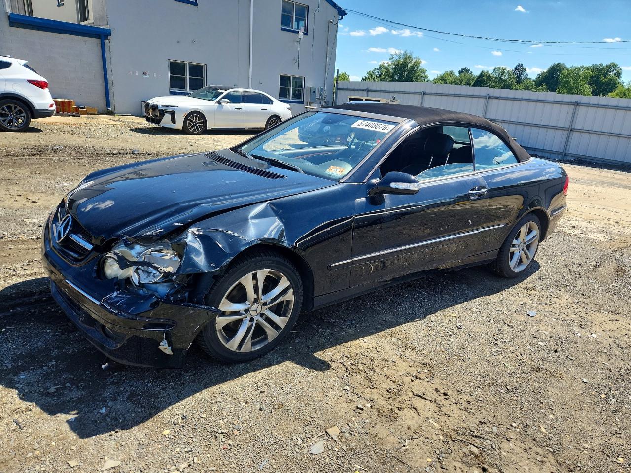 2006 Mercedes-benz Clk 350 Black vin: WDBTK56H86F194749