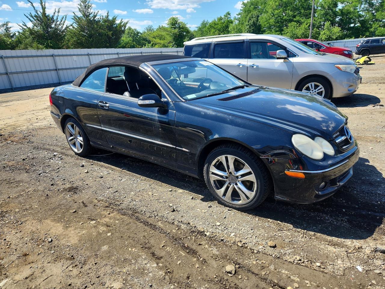 2006 Mercedes-benz Clk 350 Black vin: WDBTK56H86F194749