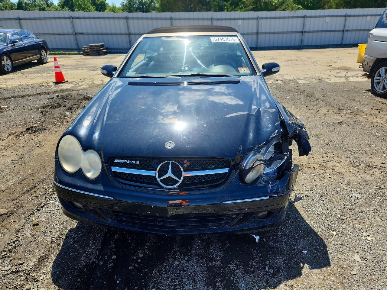 2006 Mercedes-benz Clk 350 Black vin: WDBTK56H86F194749