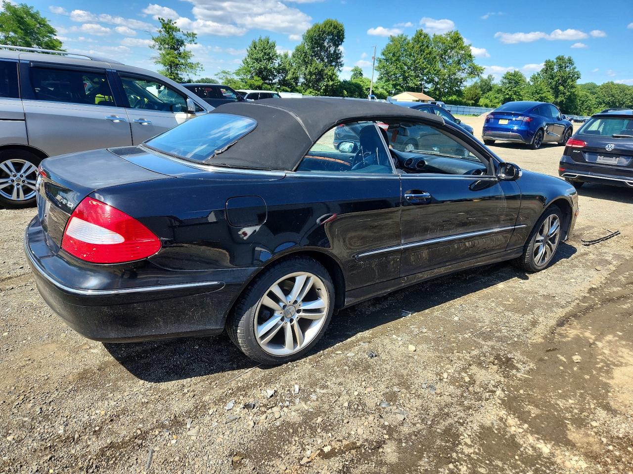 2006 Mercedes-benz Clk 350 Black vin: WDBTK56H86F194749