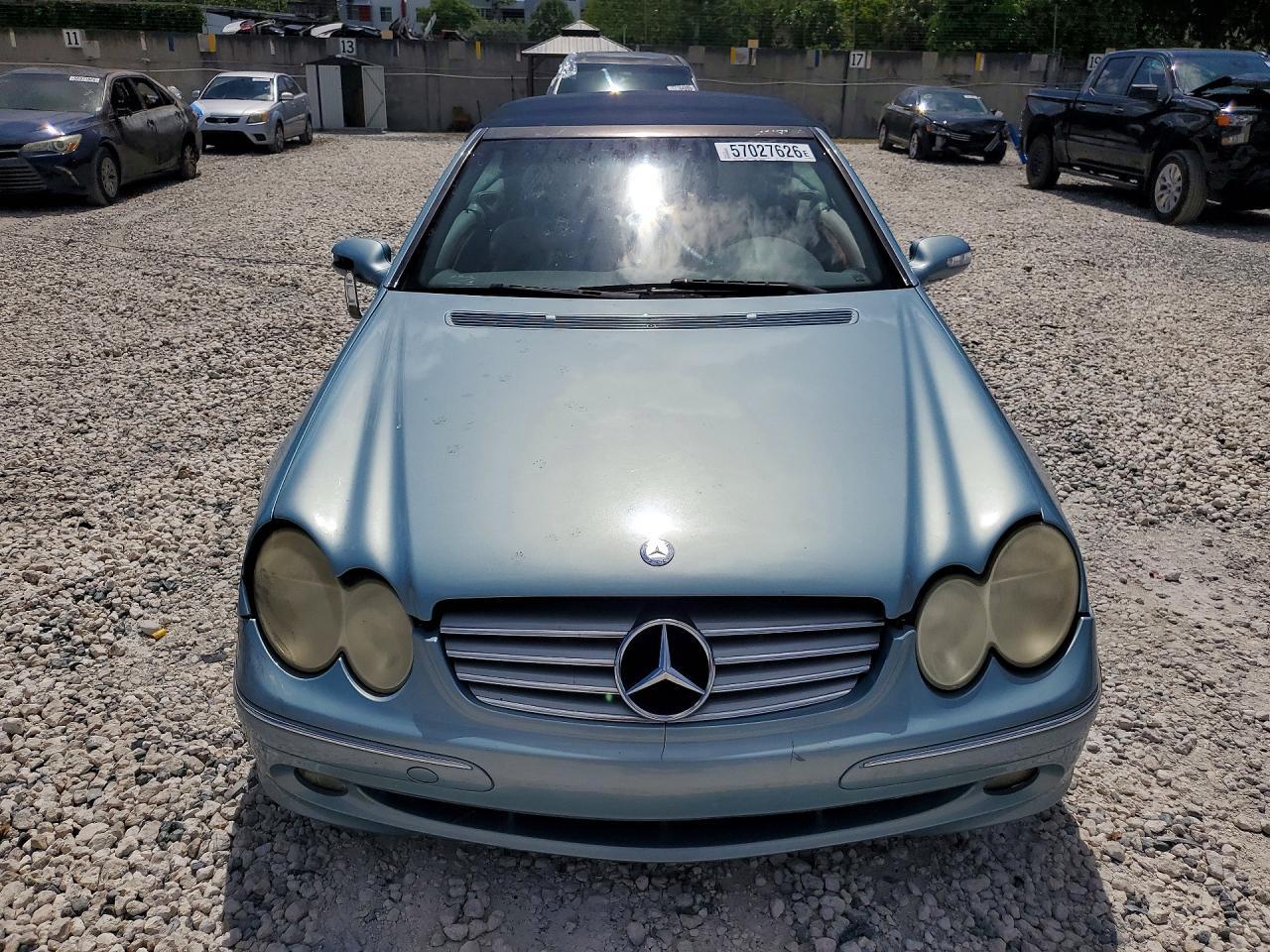 2004 Merc Clk 320 Blue vin: WDBTK65G04T027198