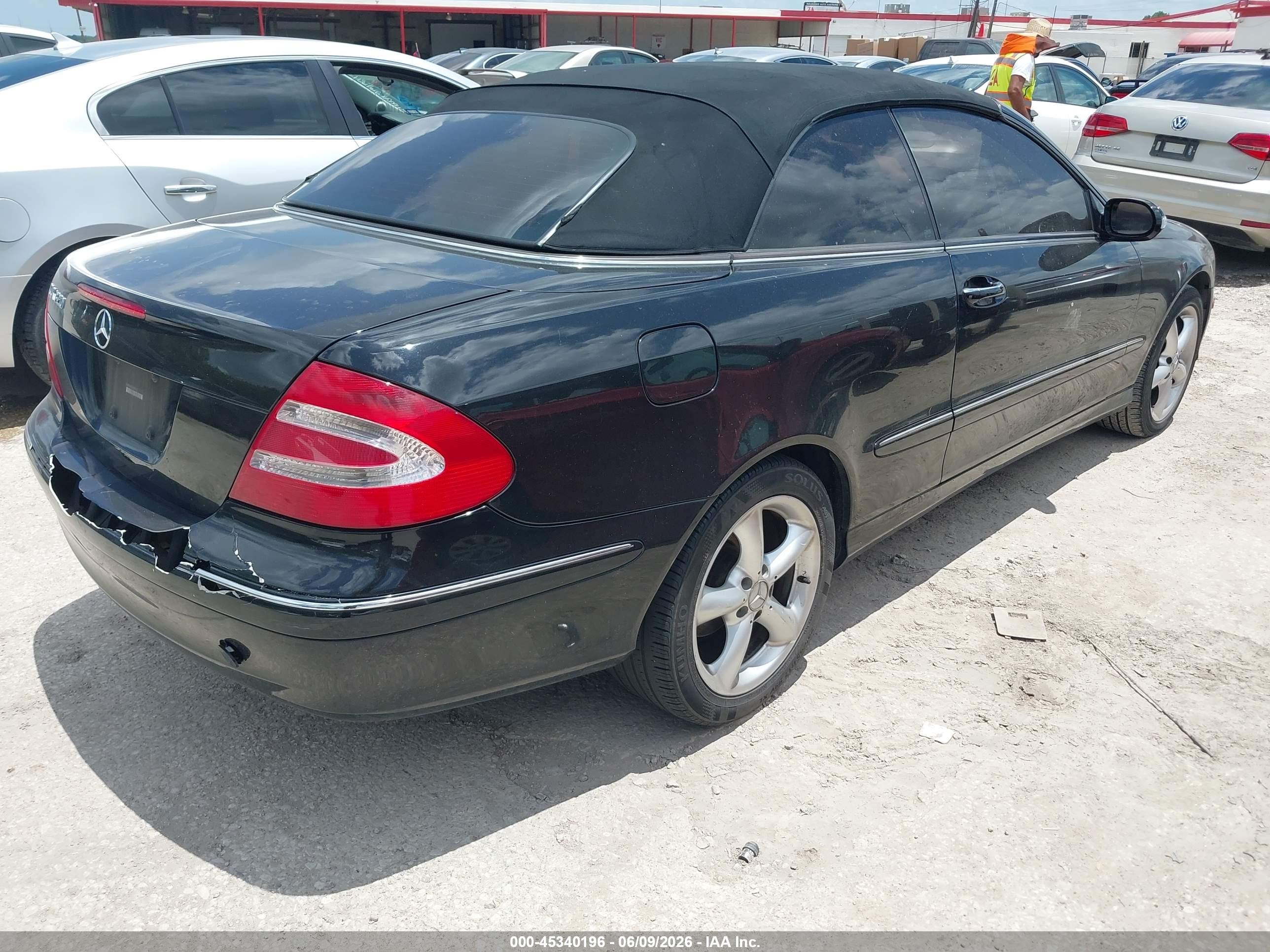 2004 Mercedes-benz Clk 320   Черный vin: WDBTK65G04T030702