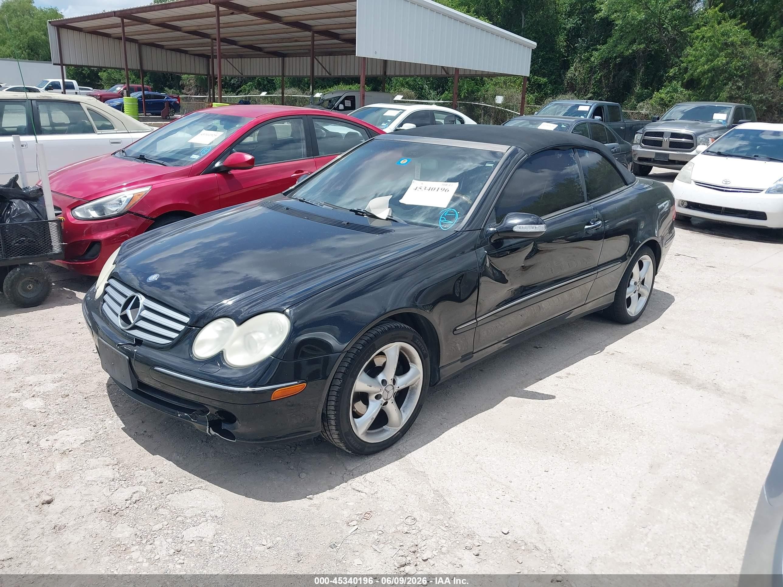 2004 Mercedes-benz Clk 320   Черный vin: WDBTK65G04T030702