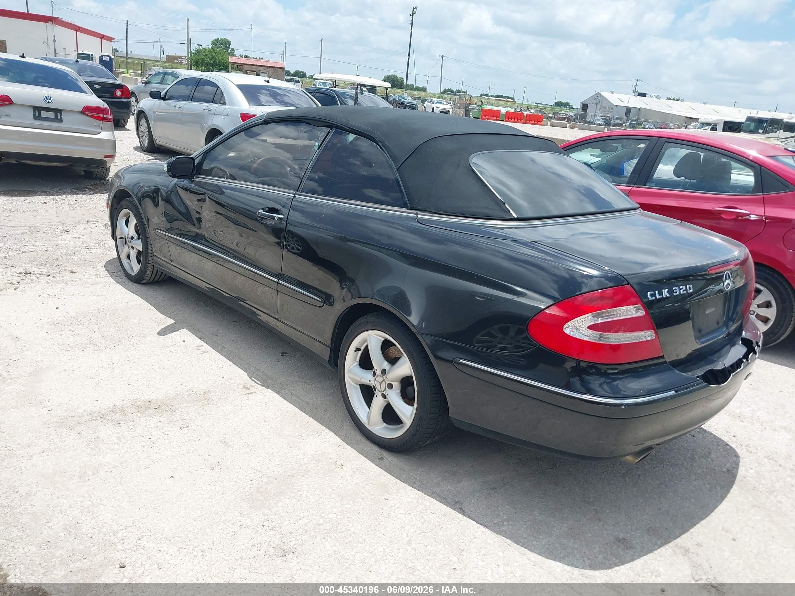 2004 Mercedes-benz Clk 320   Черный vin: WDBTK65G04T030702