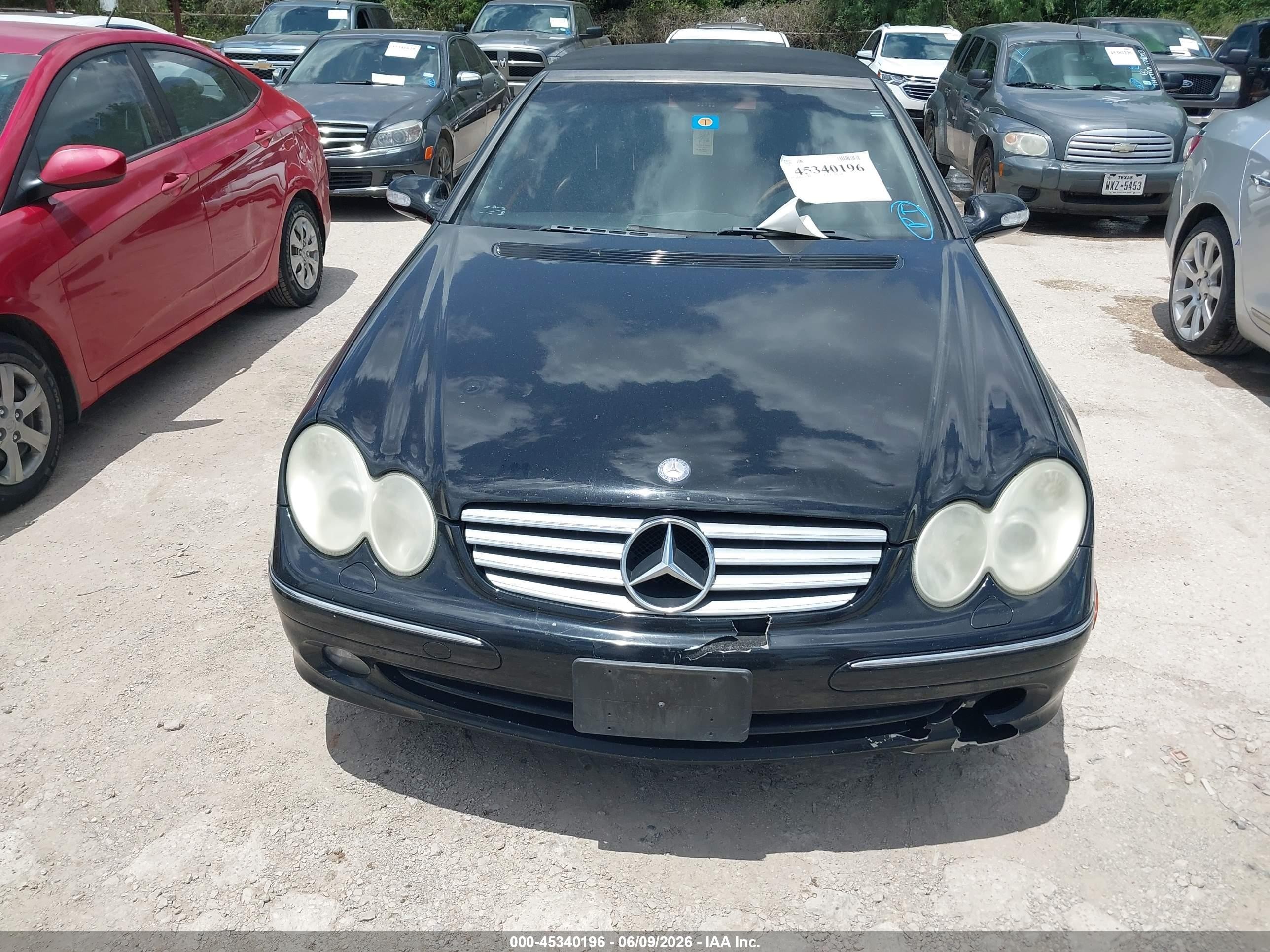 2004 Mercedes-benz Clk 320   Черный vin: WDBTK65G04T030702
