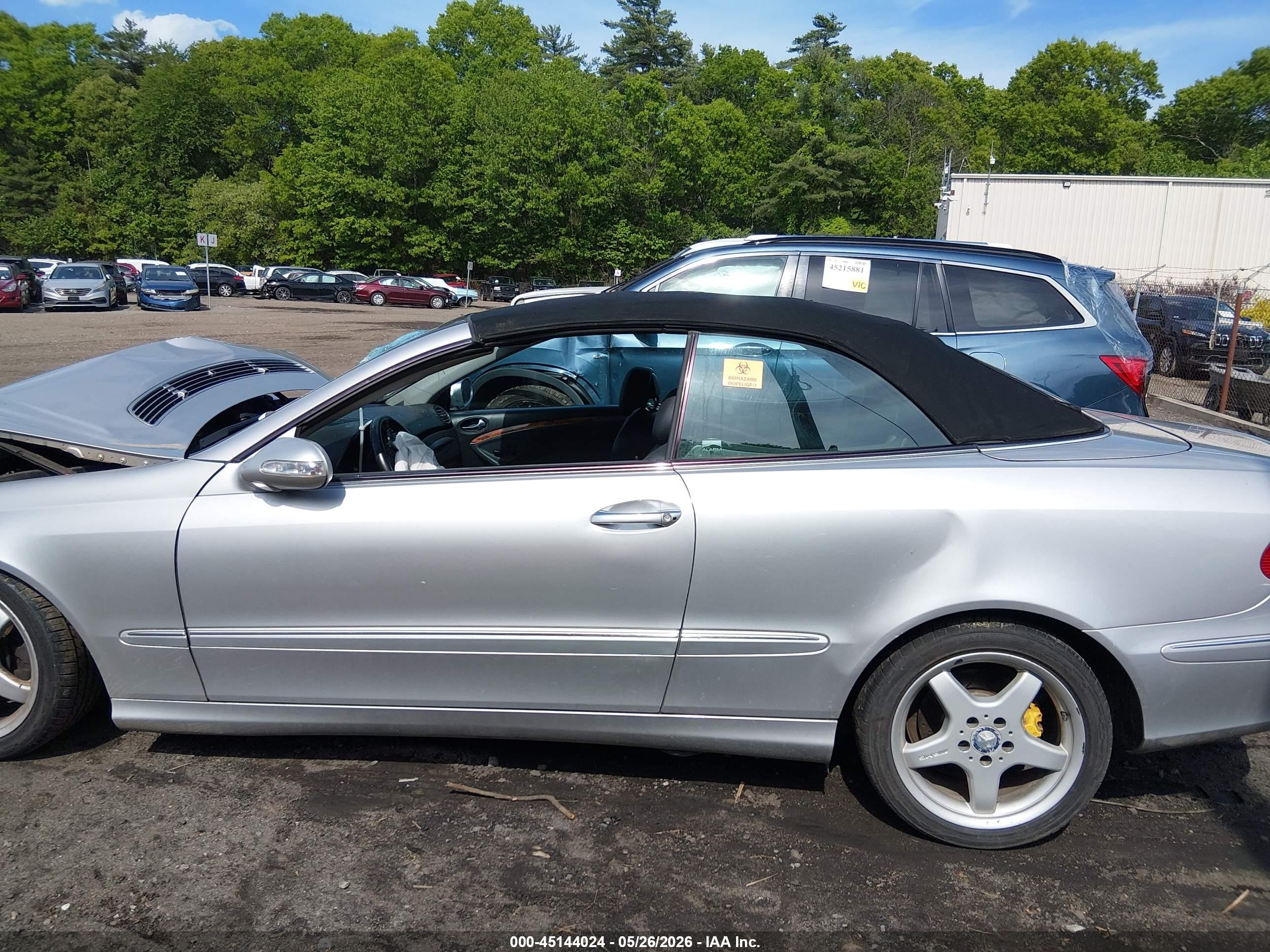 2005 Mercedes-benz Clk 320   Серебряный vin: WDBTK65G05T043421