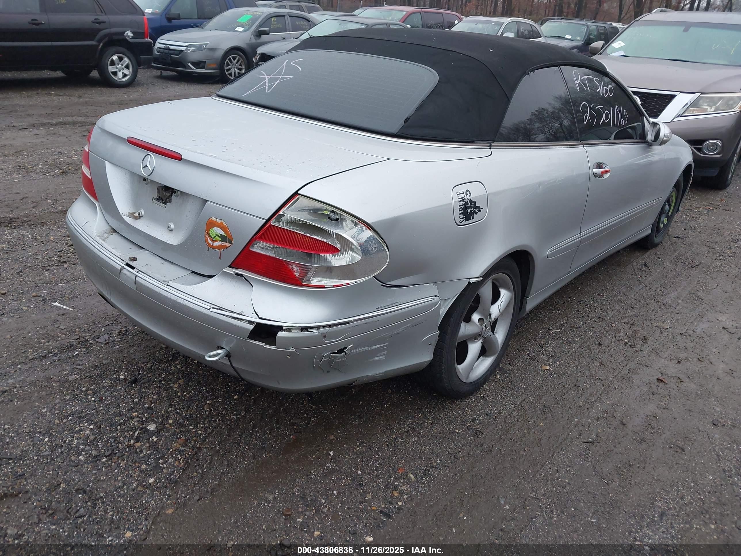 2005 Mercedes-benz Clk 320   Серый vin: WDBTK65G05T048862