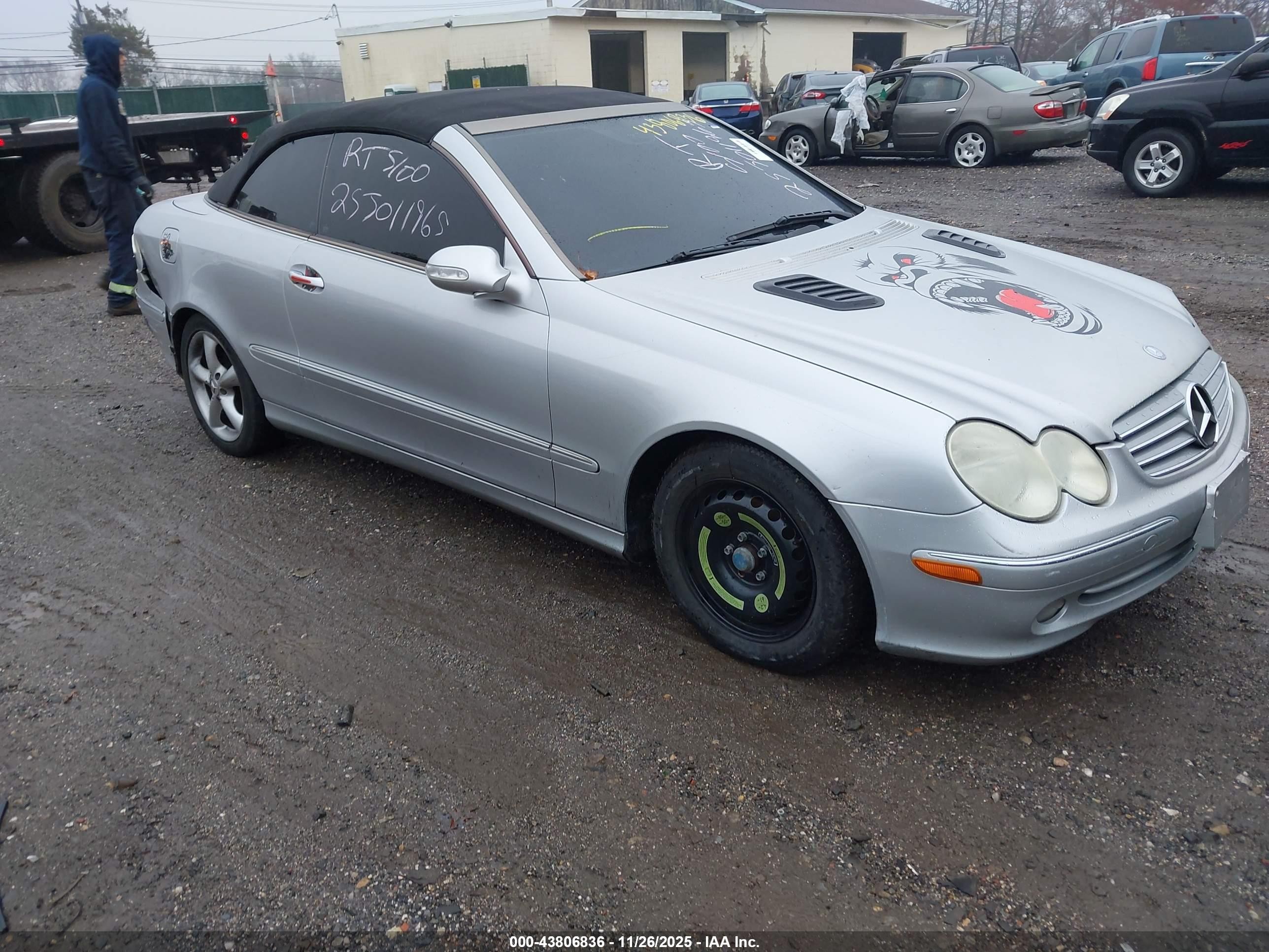 2005 Mercedes-benz Clk 320   Серый vin: WDBTK65G05T048862