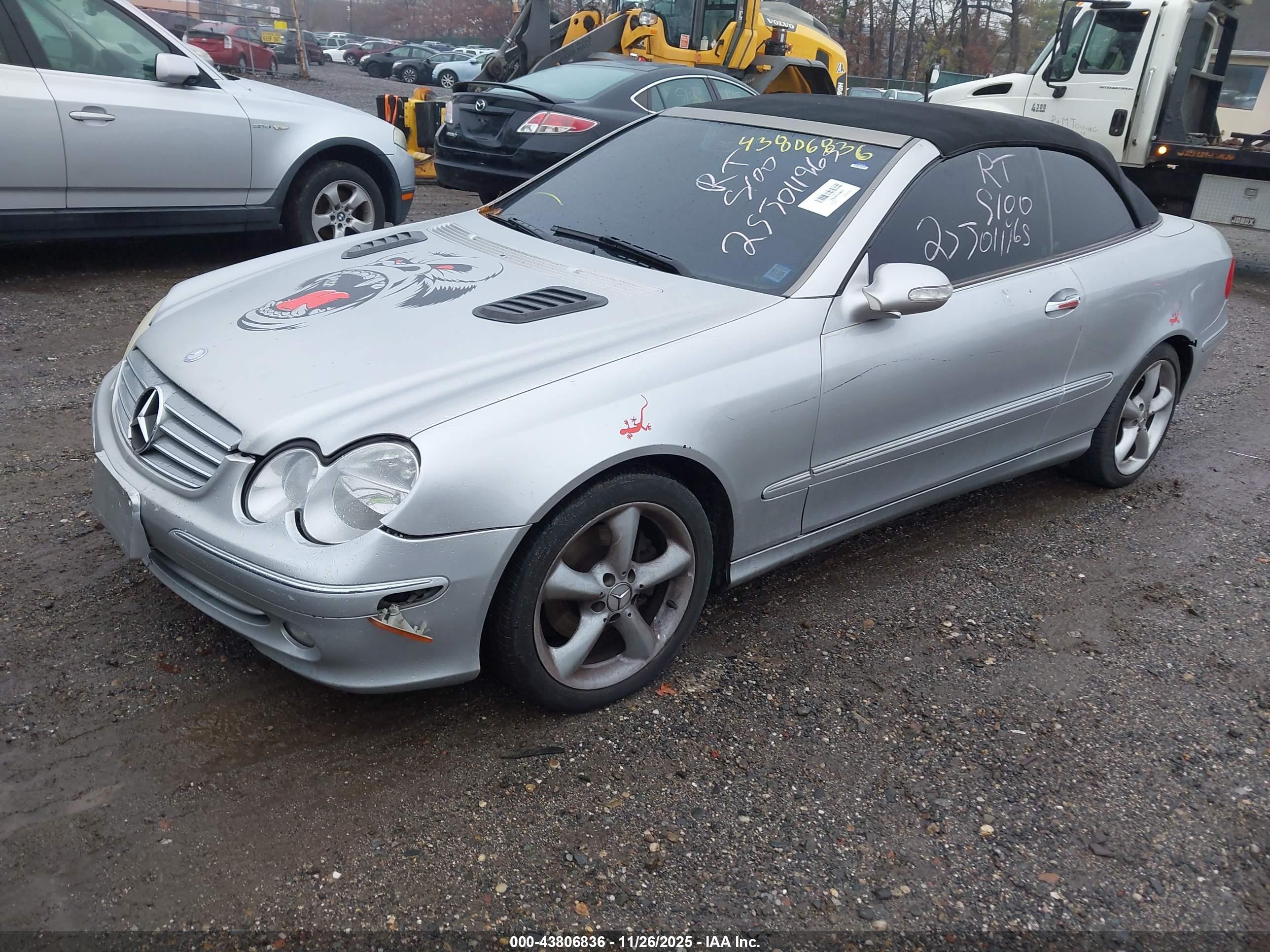 2005 Mercedes-benz Clk 320   Серый vin: WDBTK65G05T048862