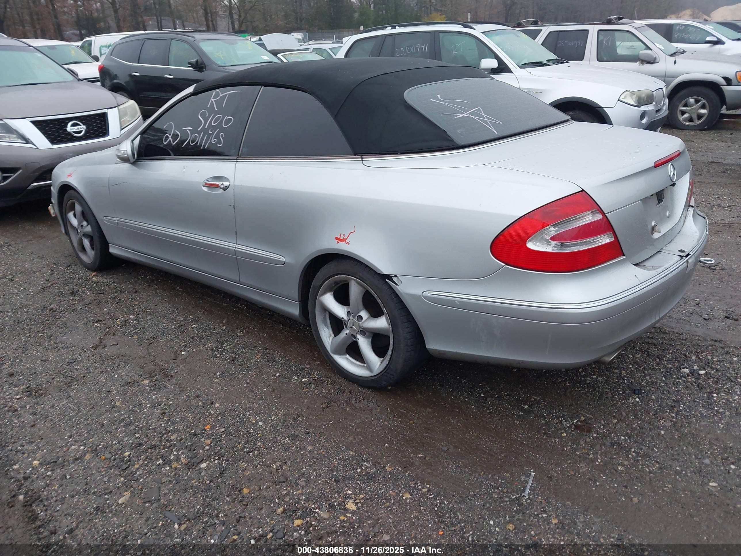 2005 Mercedes-benz Clk 320   Серый vin: WDBTK65G05T048862