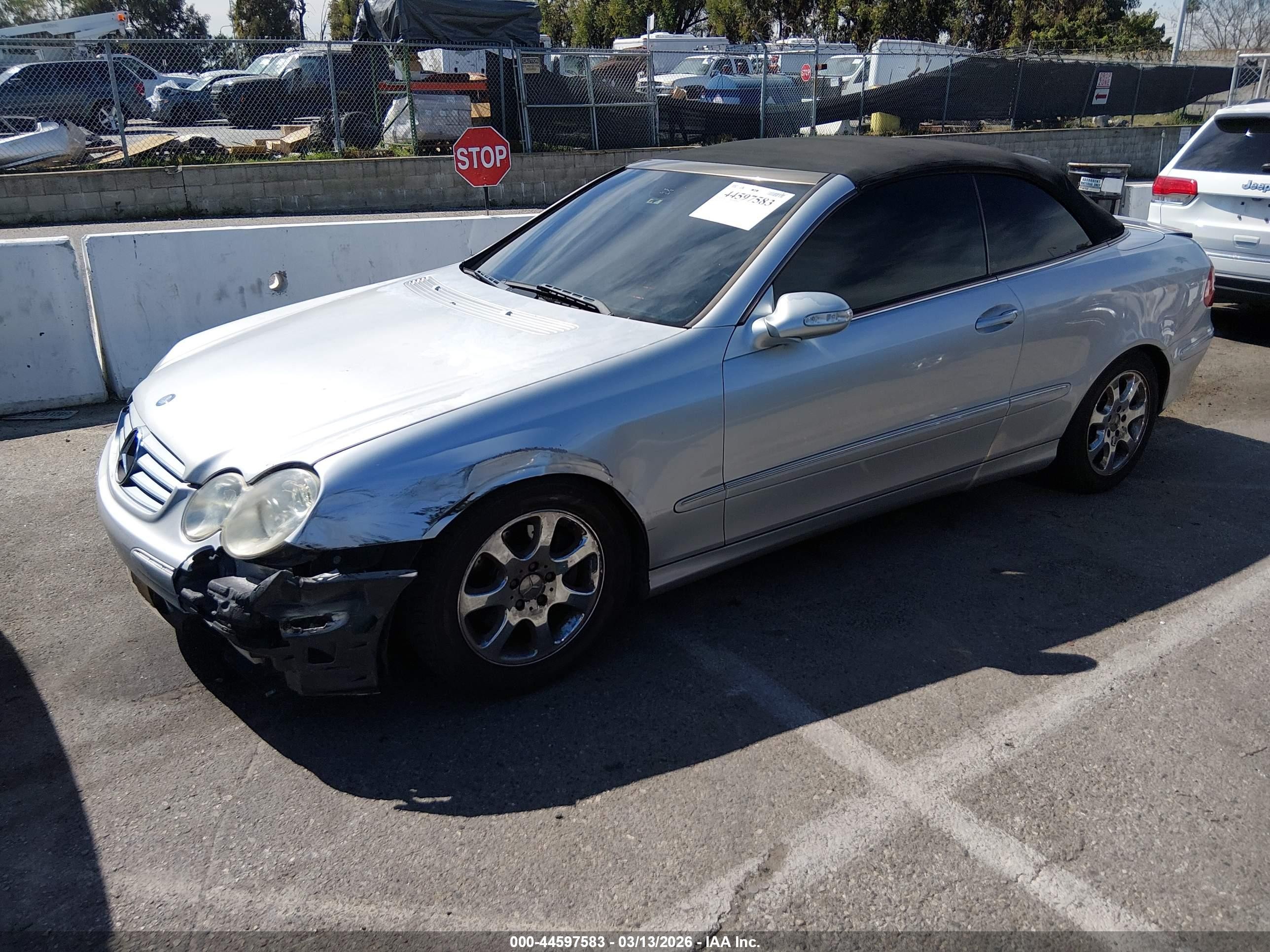 2004 Mercedes-benz Clk 320   Silver vin: WDBTK65G14T013939