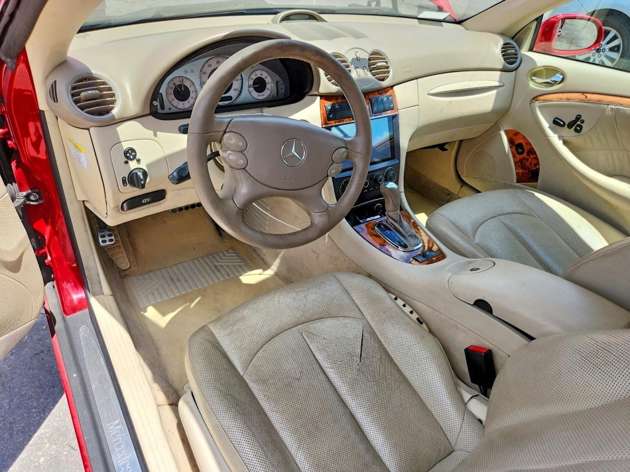 2005 Mercedes-benz Clk 320 Red vin: WDBTK65G15T053889