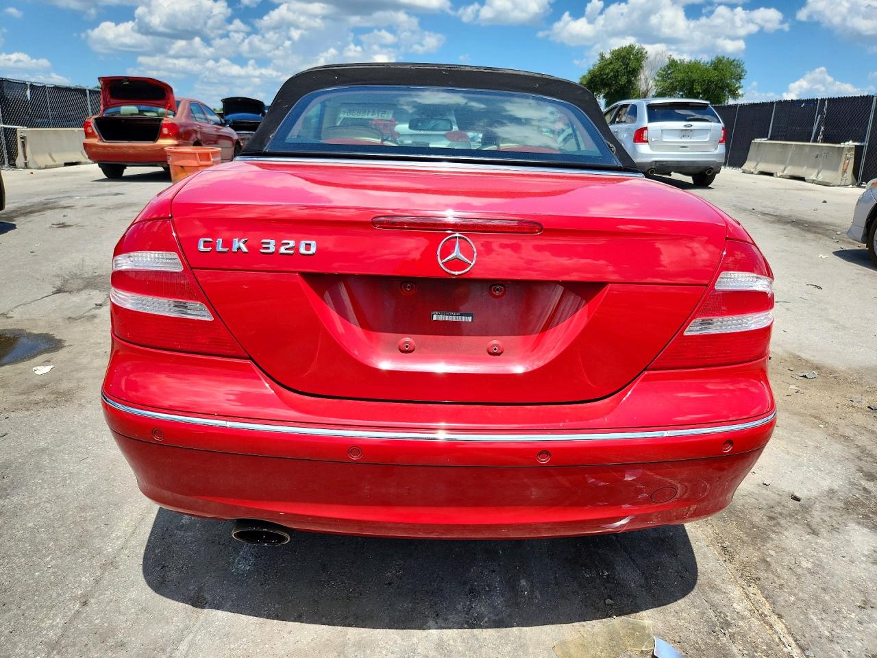 2005 Mercedes-benz Clk 320 Red vin: WDBTK65G15T053889