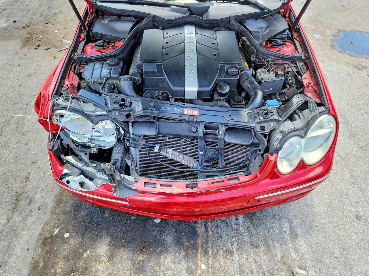 2005 Mercedes-benz Clk 320 Red vin: WDBTK65G15T053889