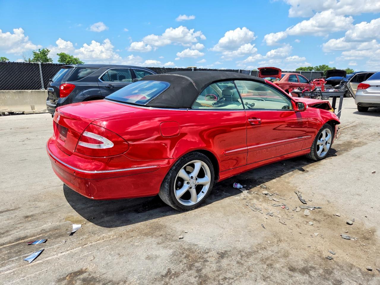 2005 Mercedes-benz Clk 320 Red vin: WDBTK65G15T053889