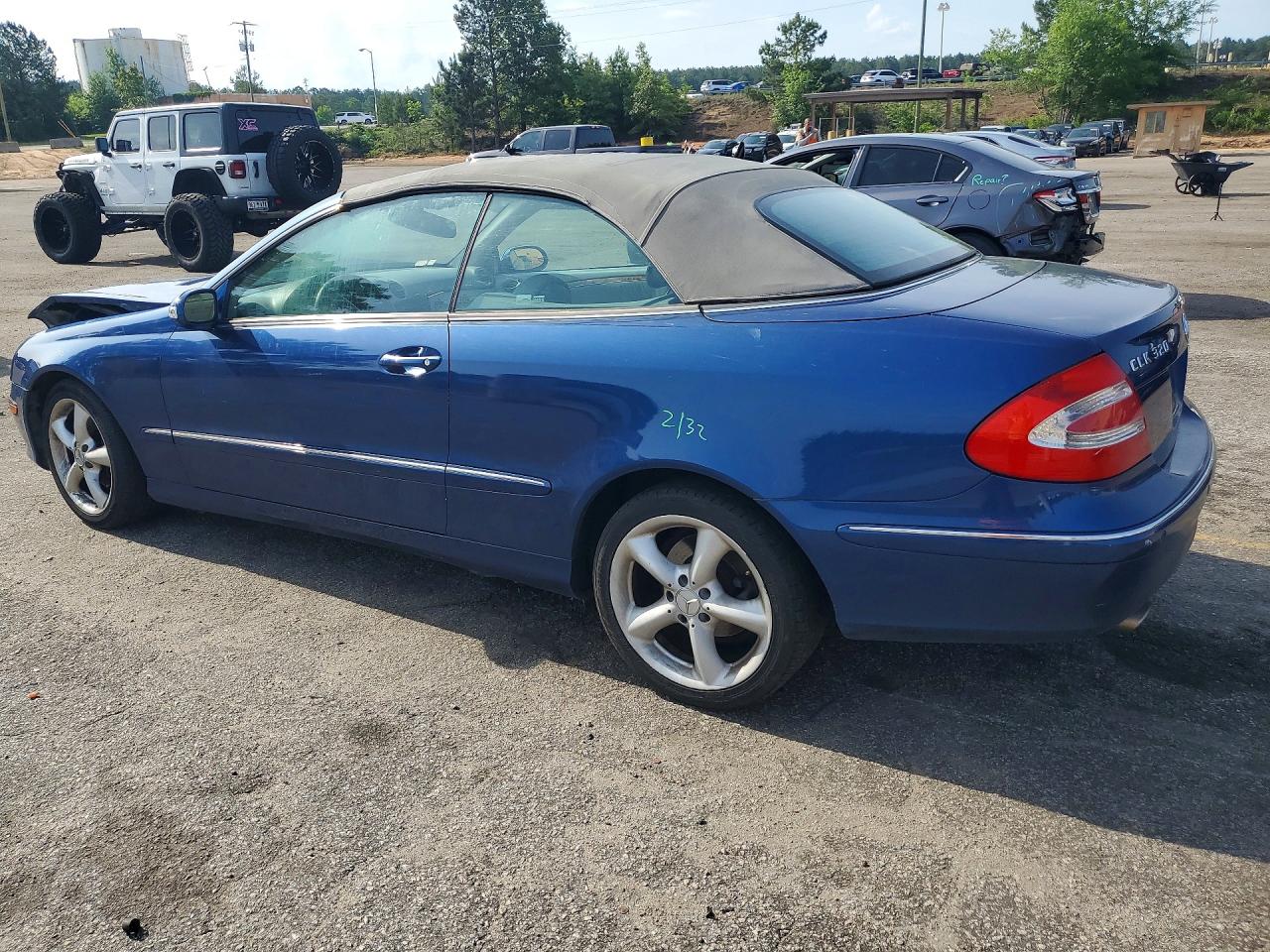 2005 Mercedes-benz Clk 320 Blue vin: WDBTK65G25T037894