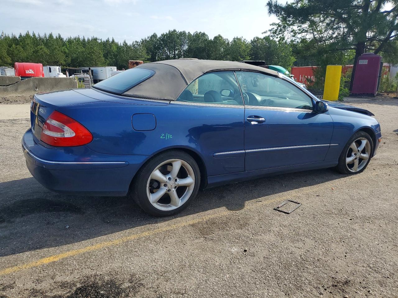 2005 Mercedes-benz Clk 320 Blue vin: WDBTK65G25T037894