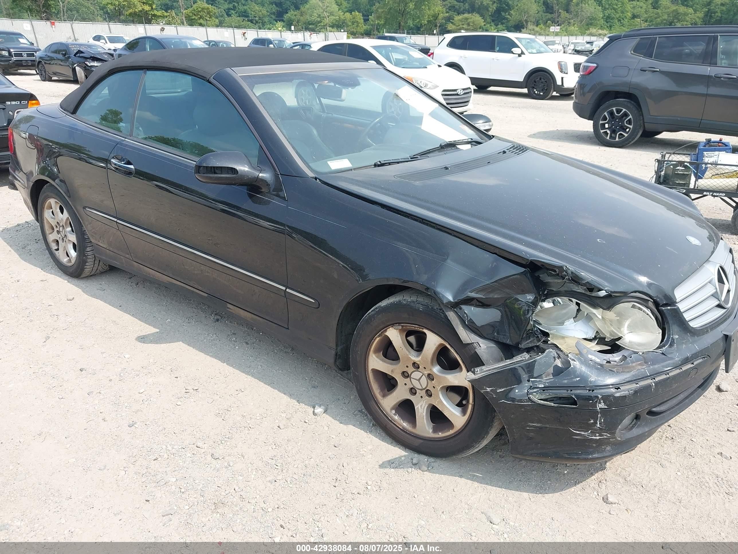 2004 Mercedes-benz Clk 320   Черный vin: WDBTK65G34T012775