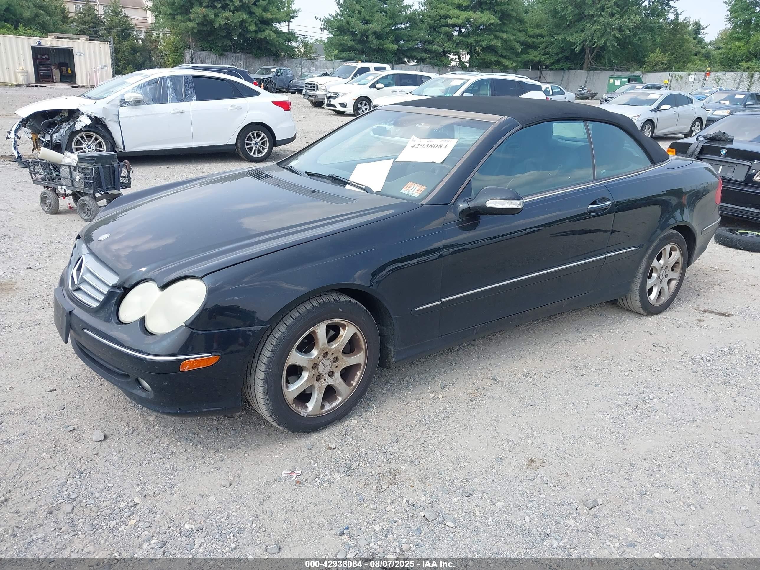 2004 Mercedes-benz Clk 320   Черный vin: WDBTK65G34T012775