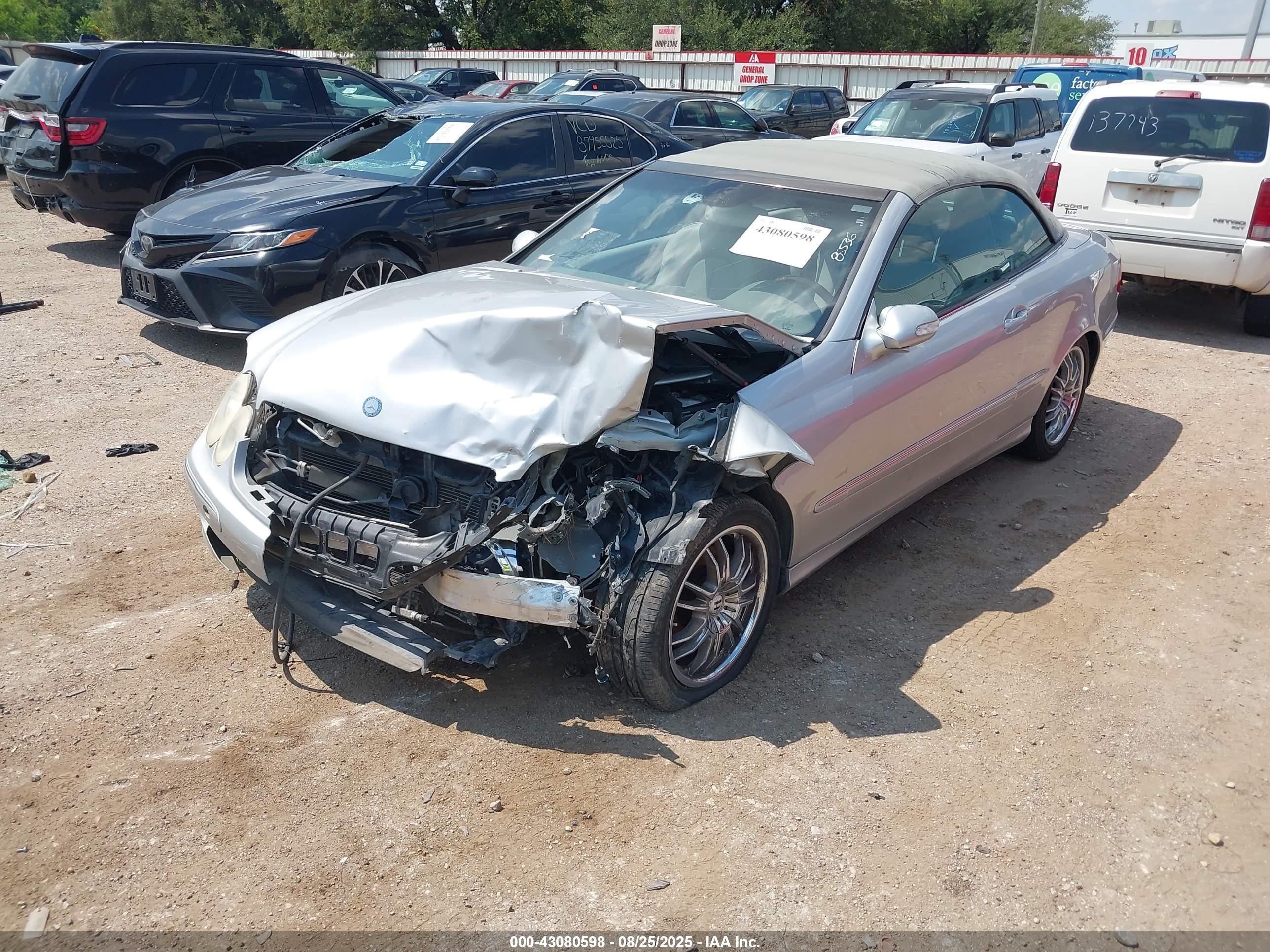 2005 Mercedes-benz Clk 320   Gray vin: WDBTK65G35T041775