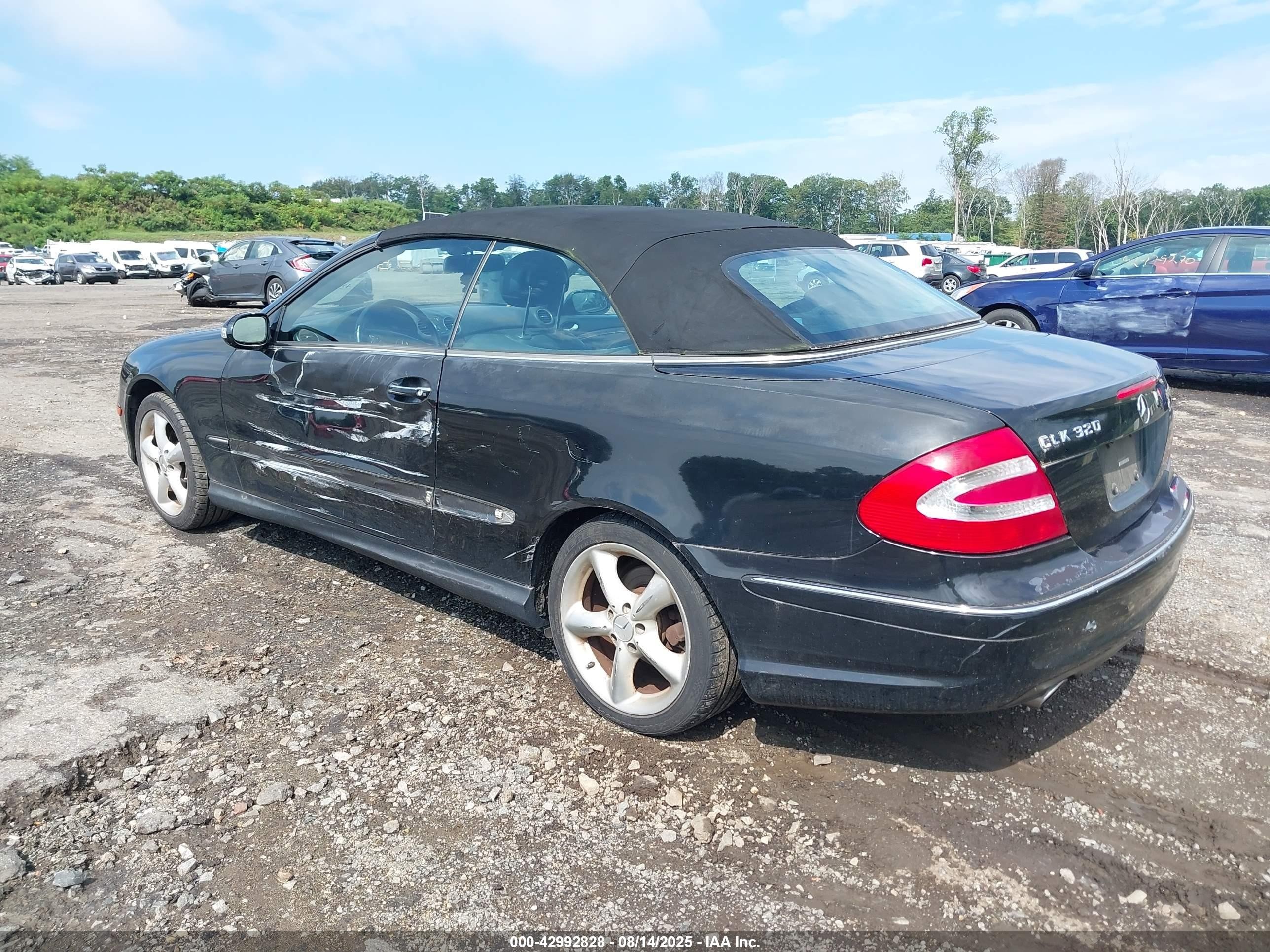 2004 Mercedes-benz Clk 320   Черный vin: WDBTK65G44T019525