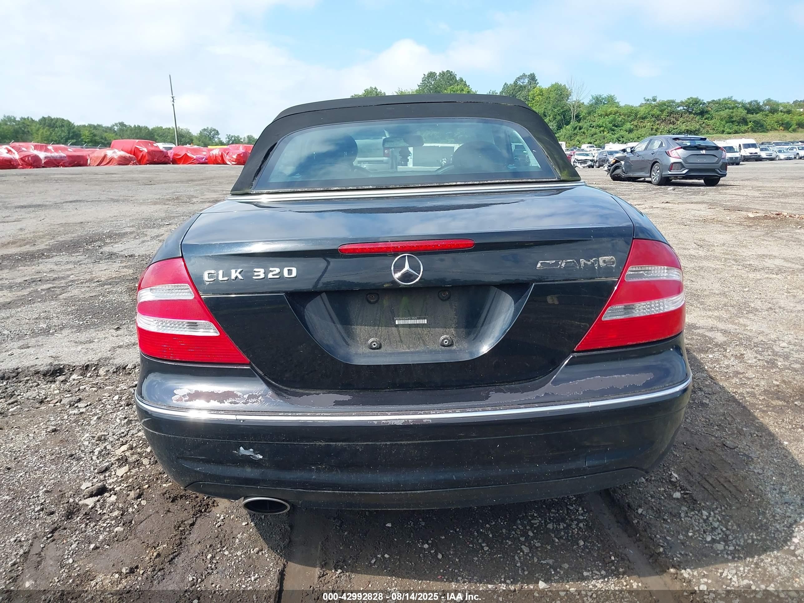 2004 Mercedes-benz Clk 320   Черный vin: WDBTK65G44T019525