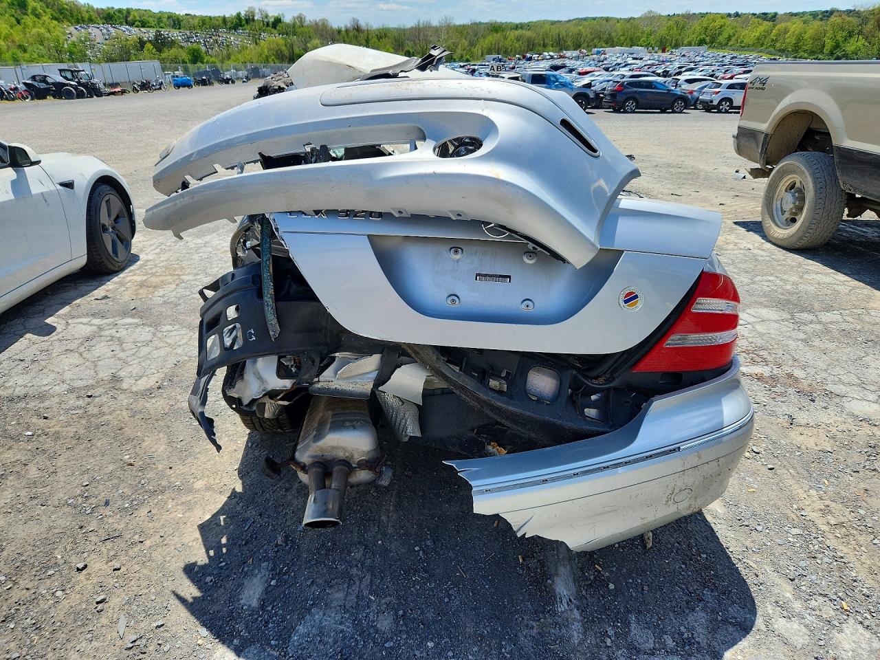 2004 Mercedes-benz Clk 320 Серебряный vin: WDBTK65G54T031683