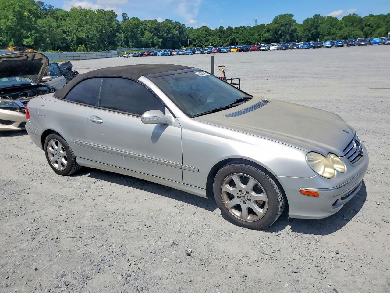 2004 Mercedes-benz Clk 320 Silver vin: WDBTK65G64T033507