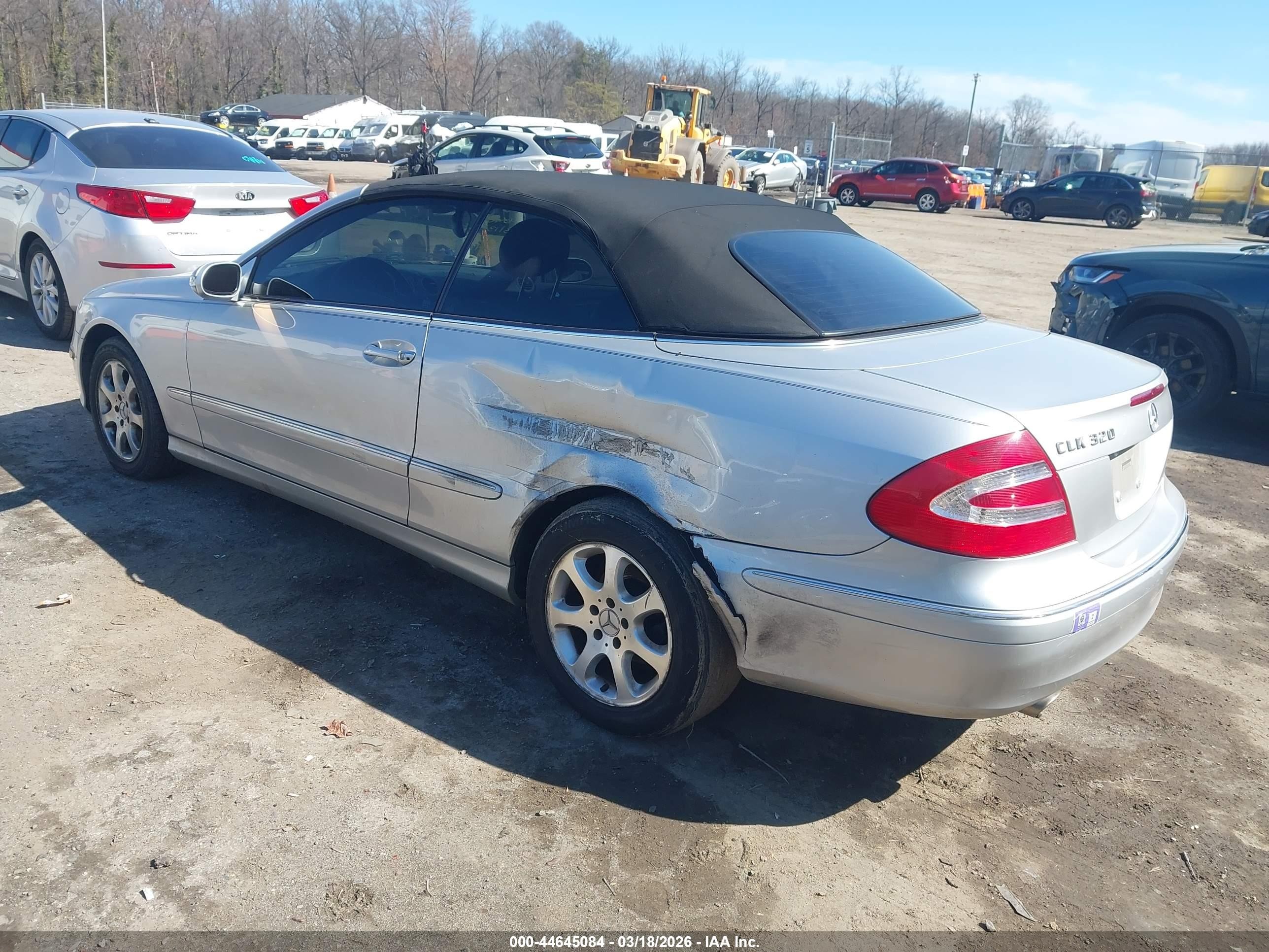 2004 Mercedes-benz Clk 320   Silver vin: WDBTK65G74T014710