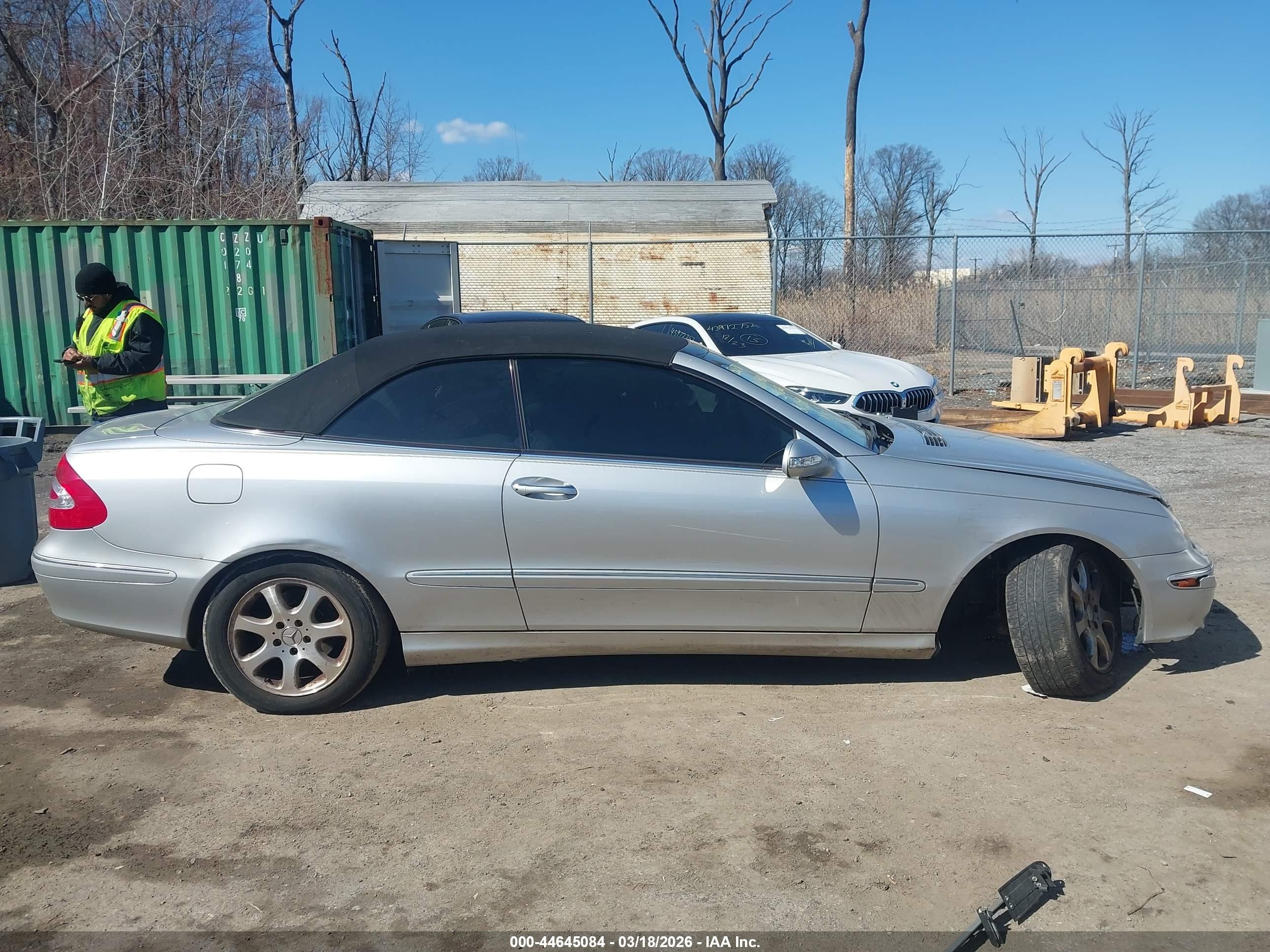 2004 Mercedes-benz Clk 320   Silver vin: WDBTK65G74T014710