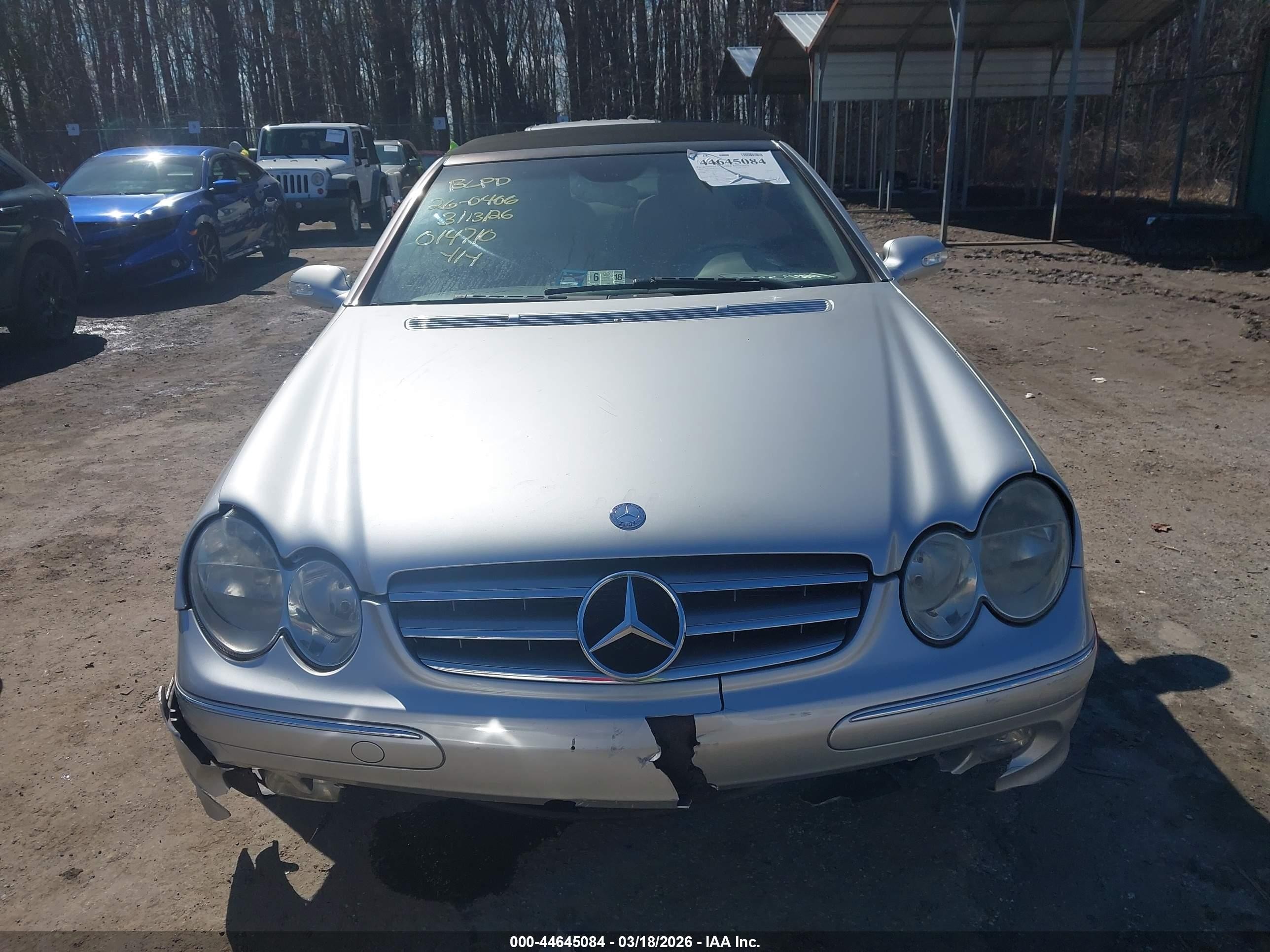 2004 Mercedes-benz Clk 320   Silver vin: WDBTK65G74T014710