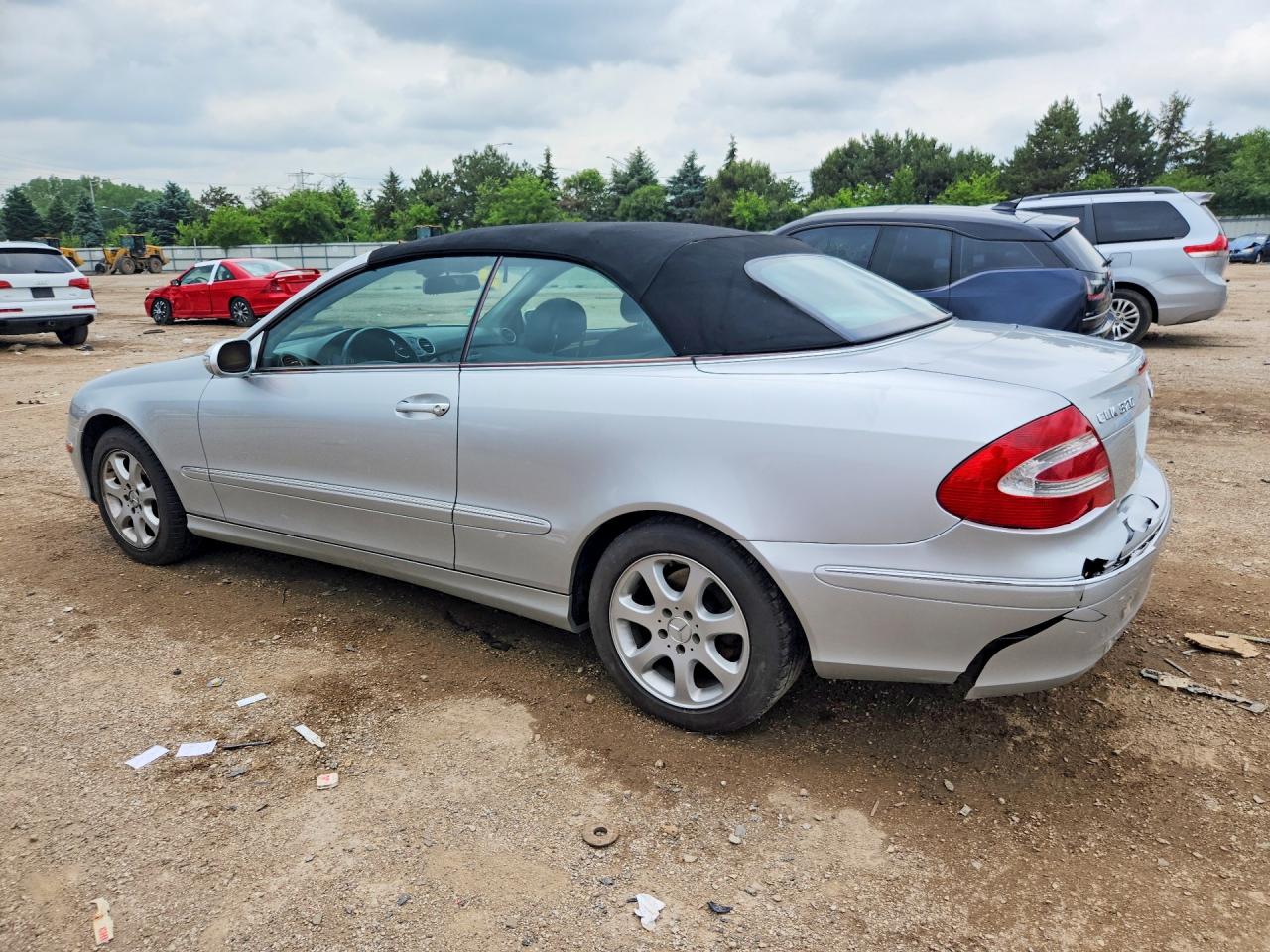 2004 Mercedes-benz Clk 320 Silver vin: WDBTK65G84T016353
