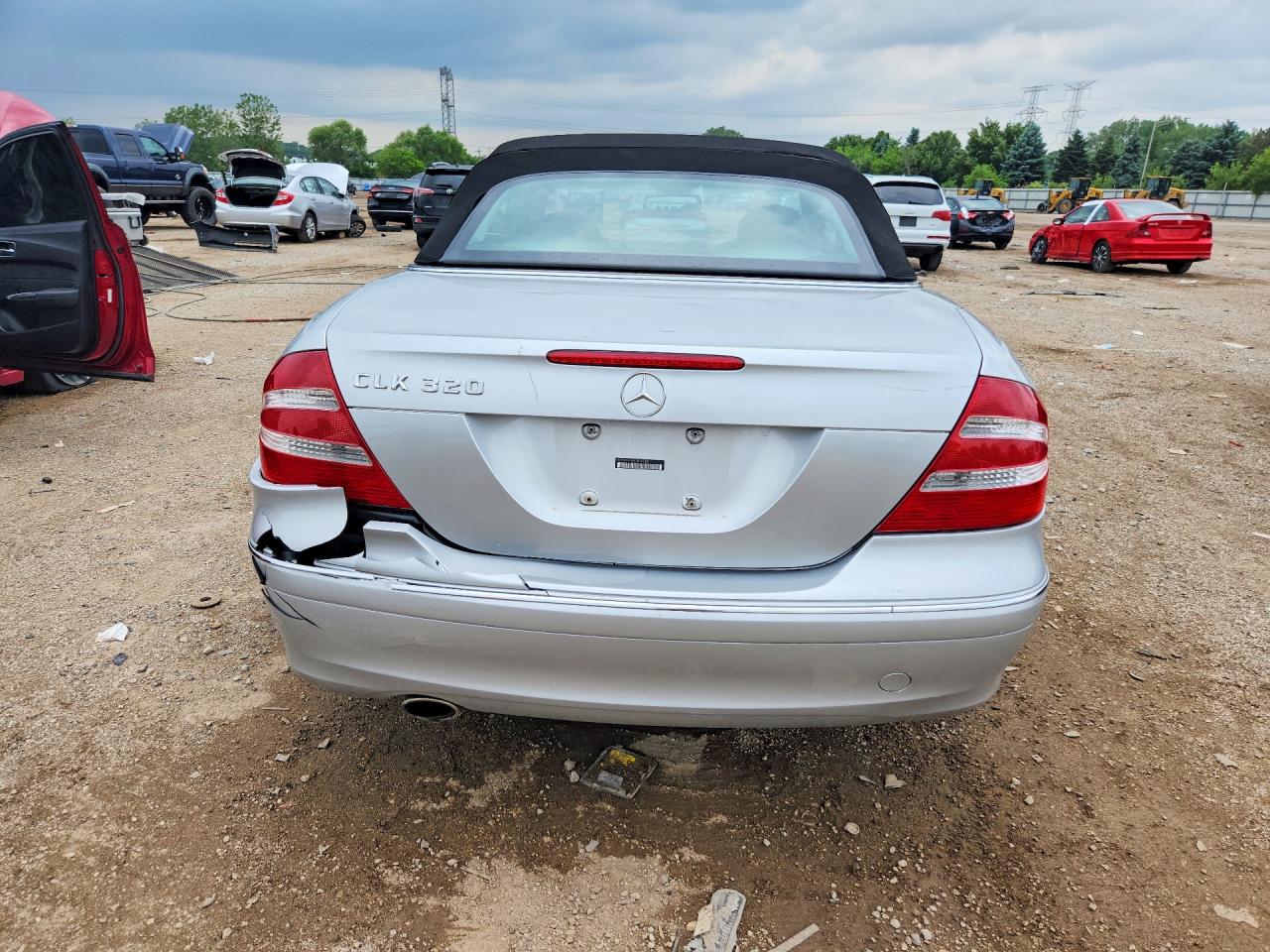 2004 Mercedes-benz Clk 320 Silver vin: WDBTK65G84T016353