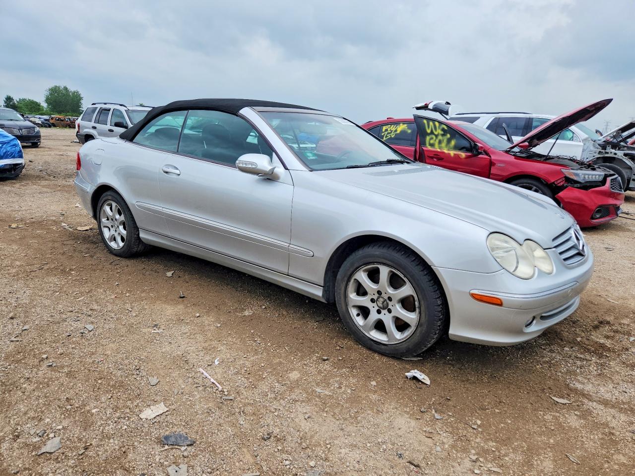 2004 Mercedes-benz Clk 320 Silver vin: WDBTK65G84T016353